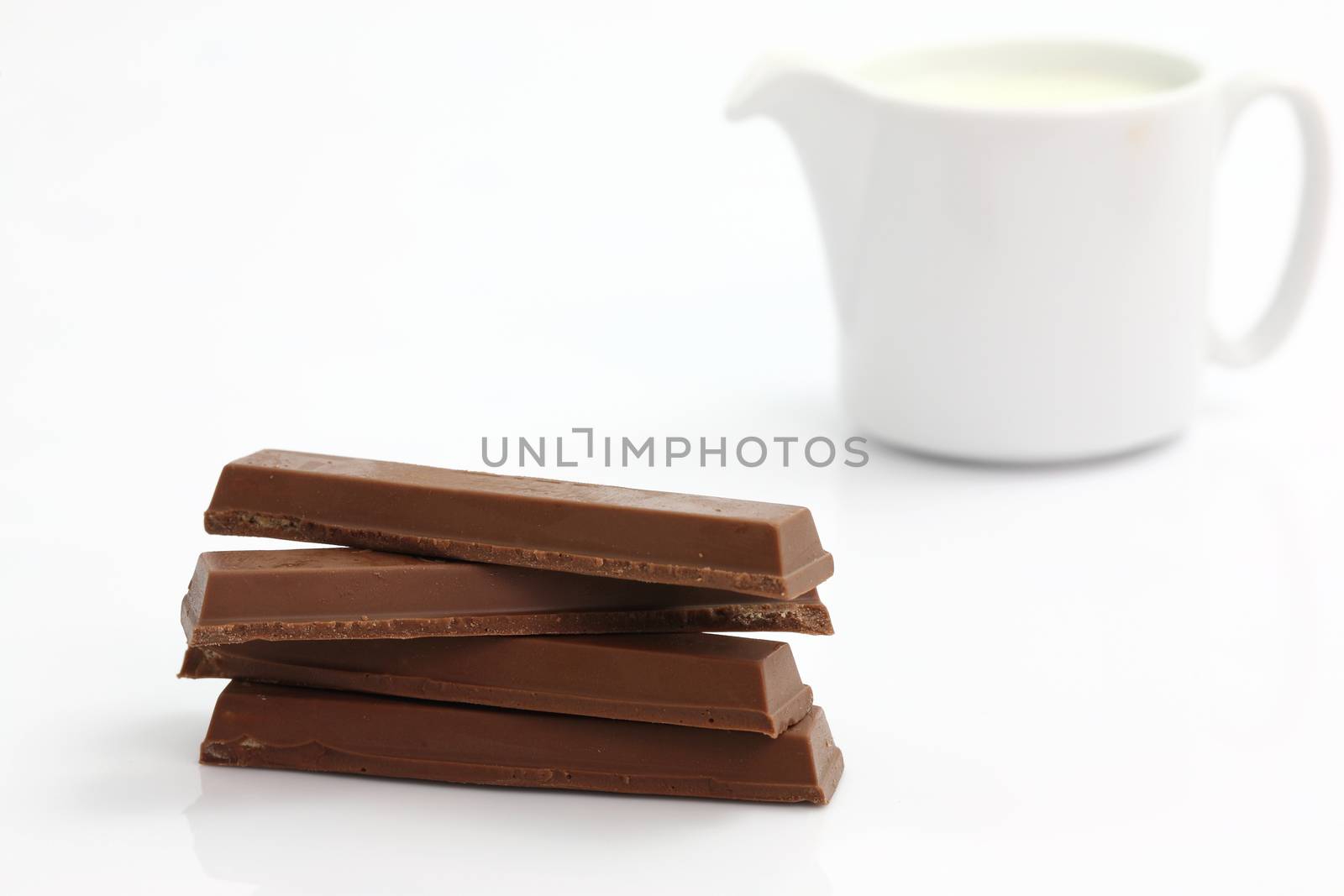 chocolate stick isolated in white background