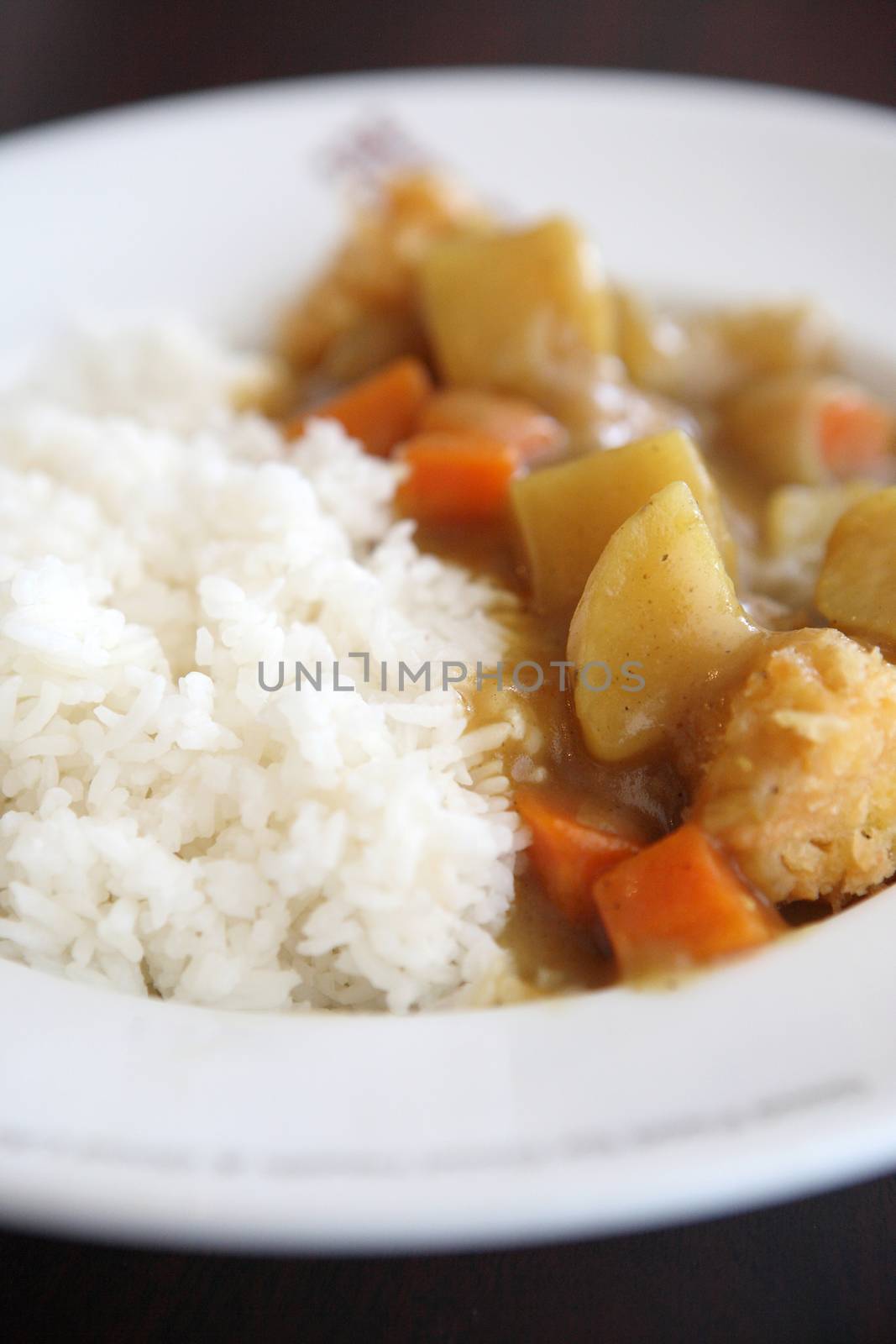 Japanese Curry , Beef Curry with Rice  by piyato