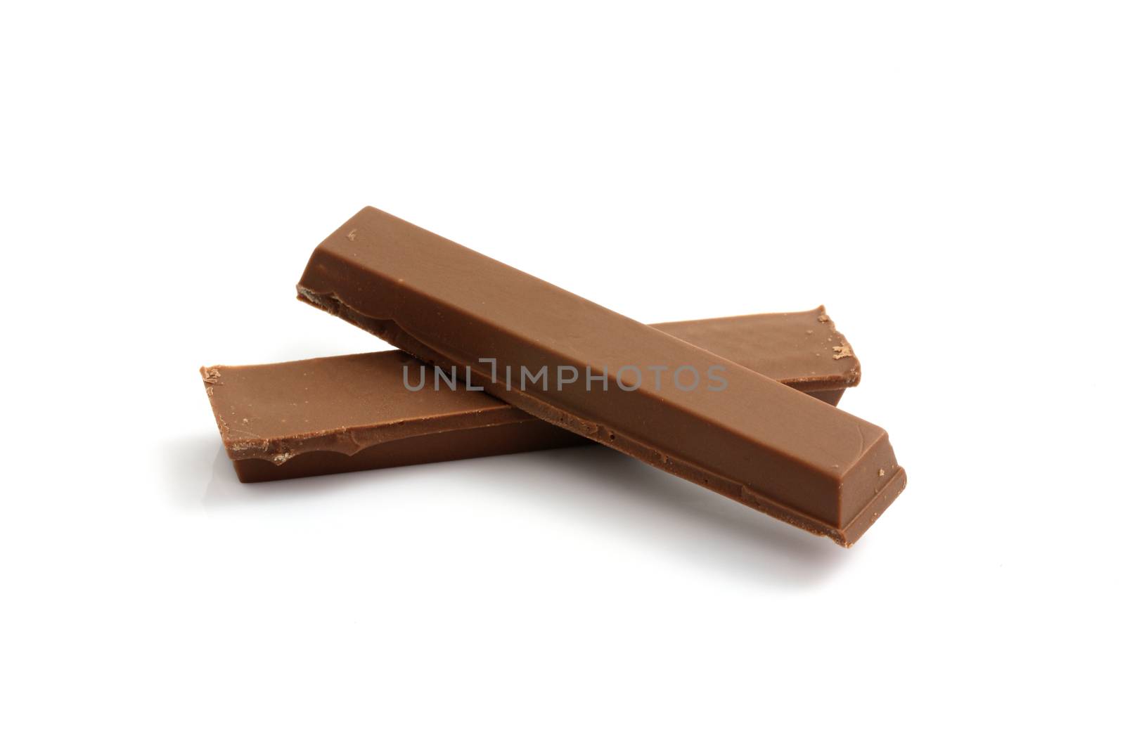 chocolate stick isolated in white background by piyato