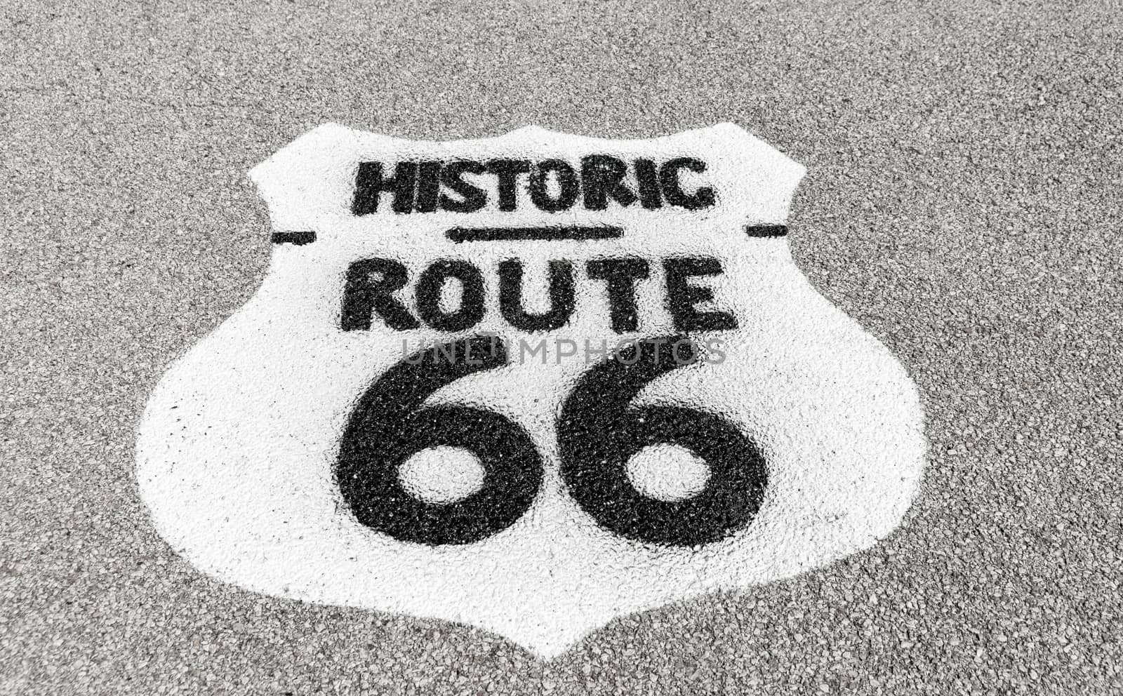 Historic Route 66 sign Dwight, Illinois, USA. by brians101