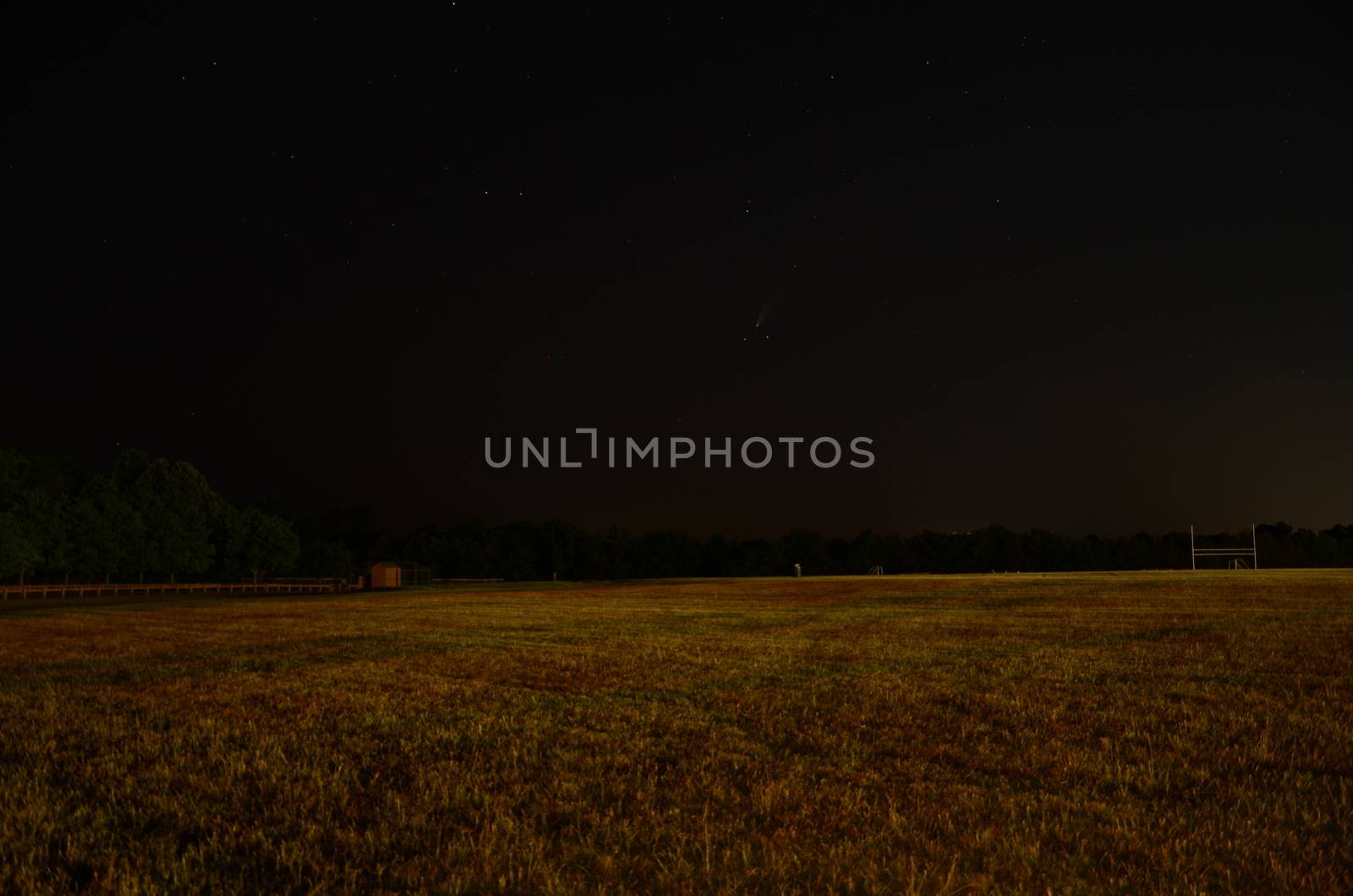 comet Neowise in night sky with stars from Virginia, United States by stockphotofan1