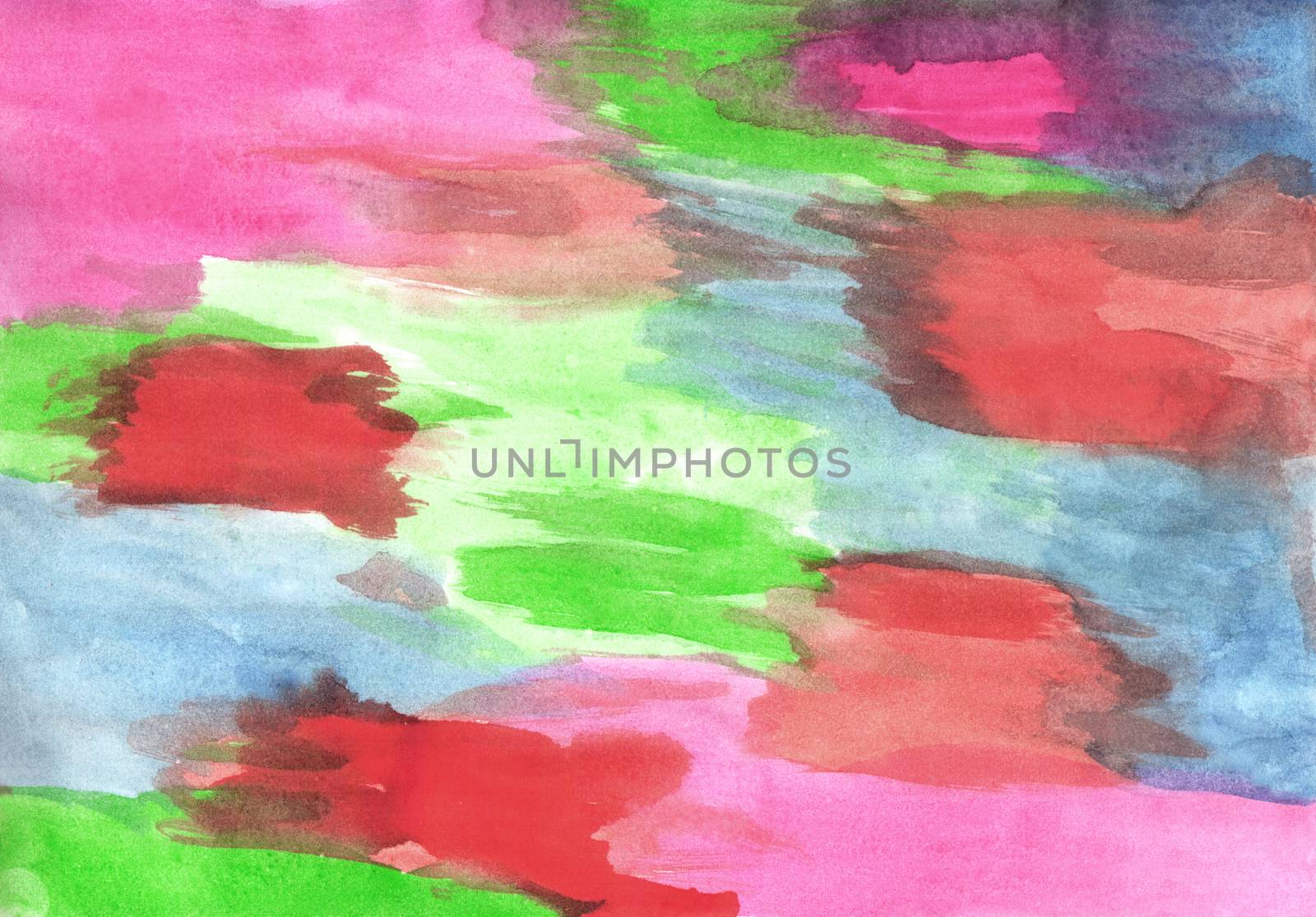 Colorful color watercolor background, abstract color background by Grommik