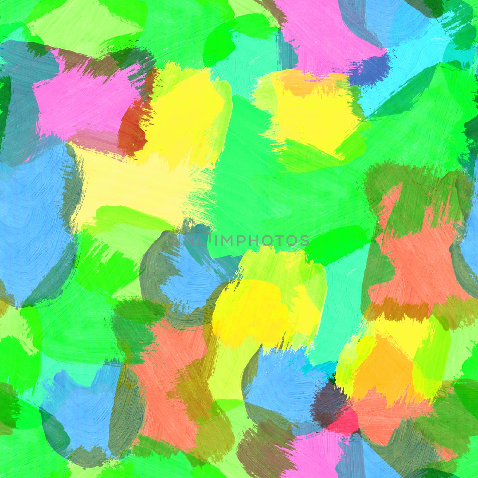 Seamless pattern of multi-colored paint strokes. by Grommik