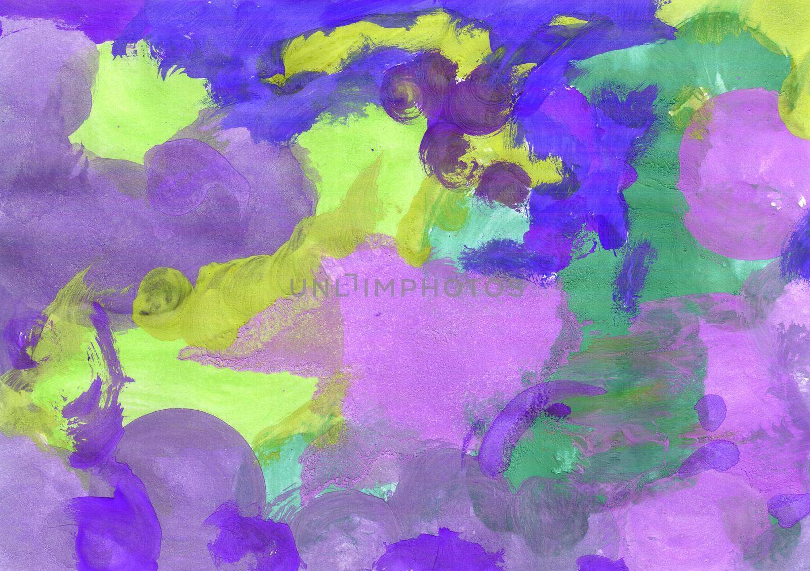Colorful abstract background of gouache paint. by Grommik