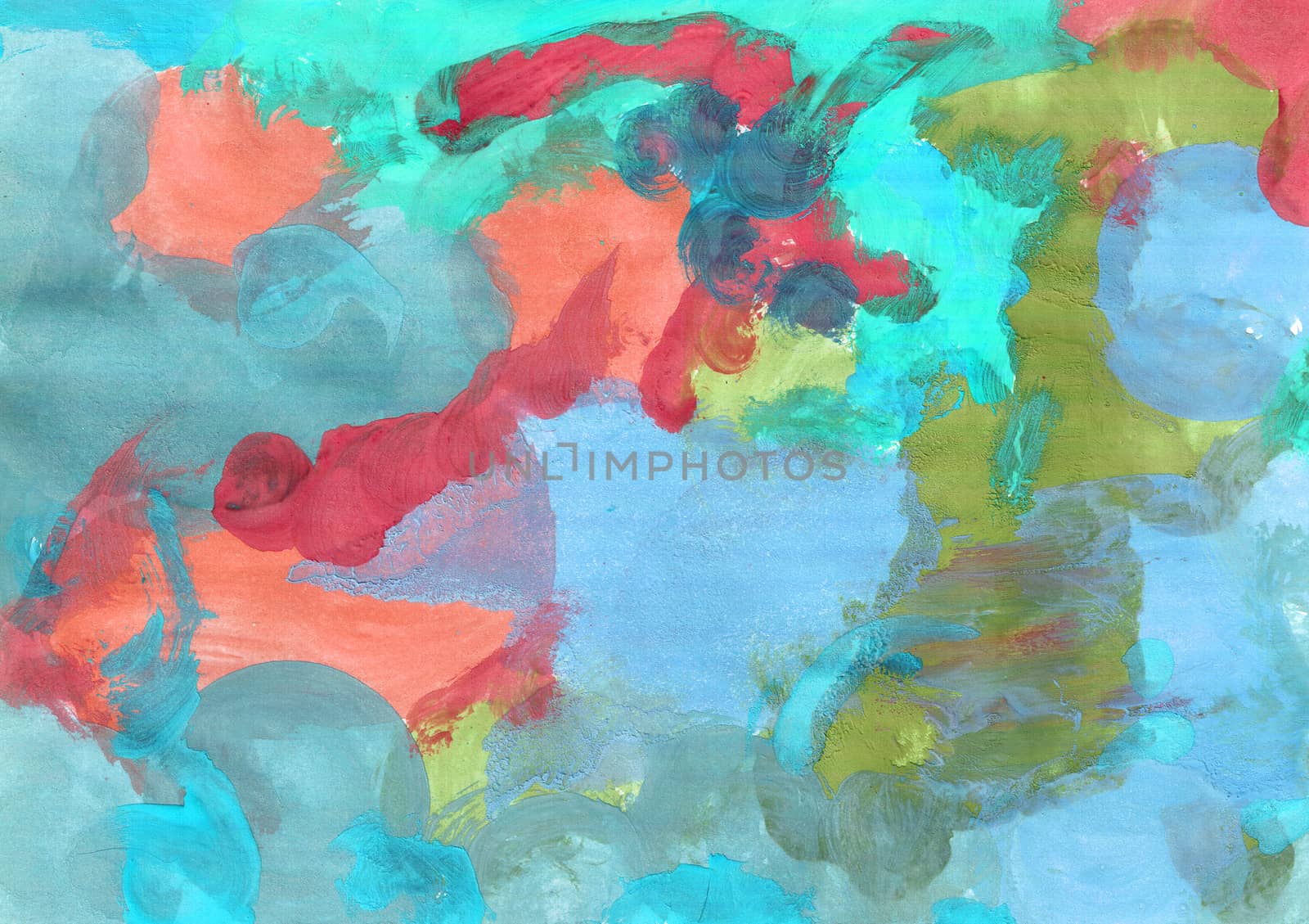 Abstract background, hand-painted gouache, paint strokes. Design for backgrounds, wallpapers, covers, packaging and material.