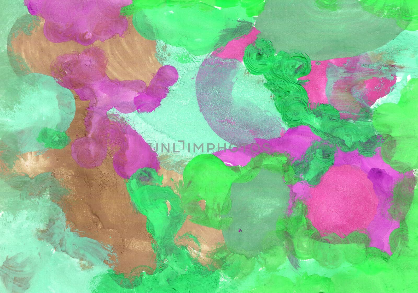 Colorful abstract background of gouache paint. by Grommik