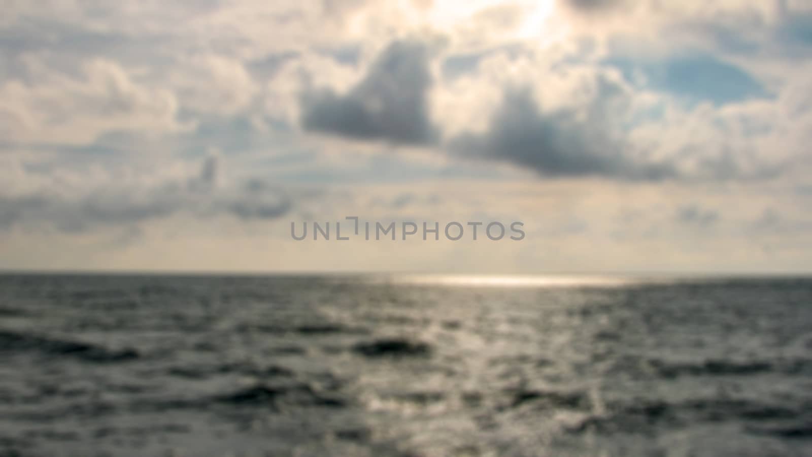 Abstract blur sea landscape. Creative idea for background, screensaver or panel. Can be used for decoration purposes.