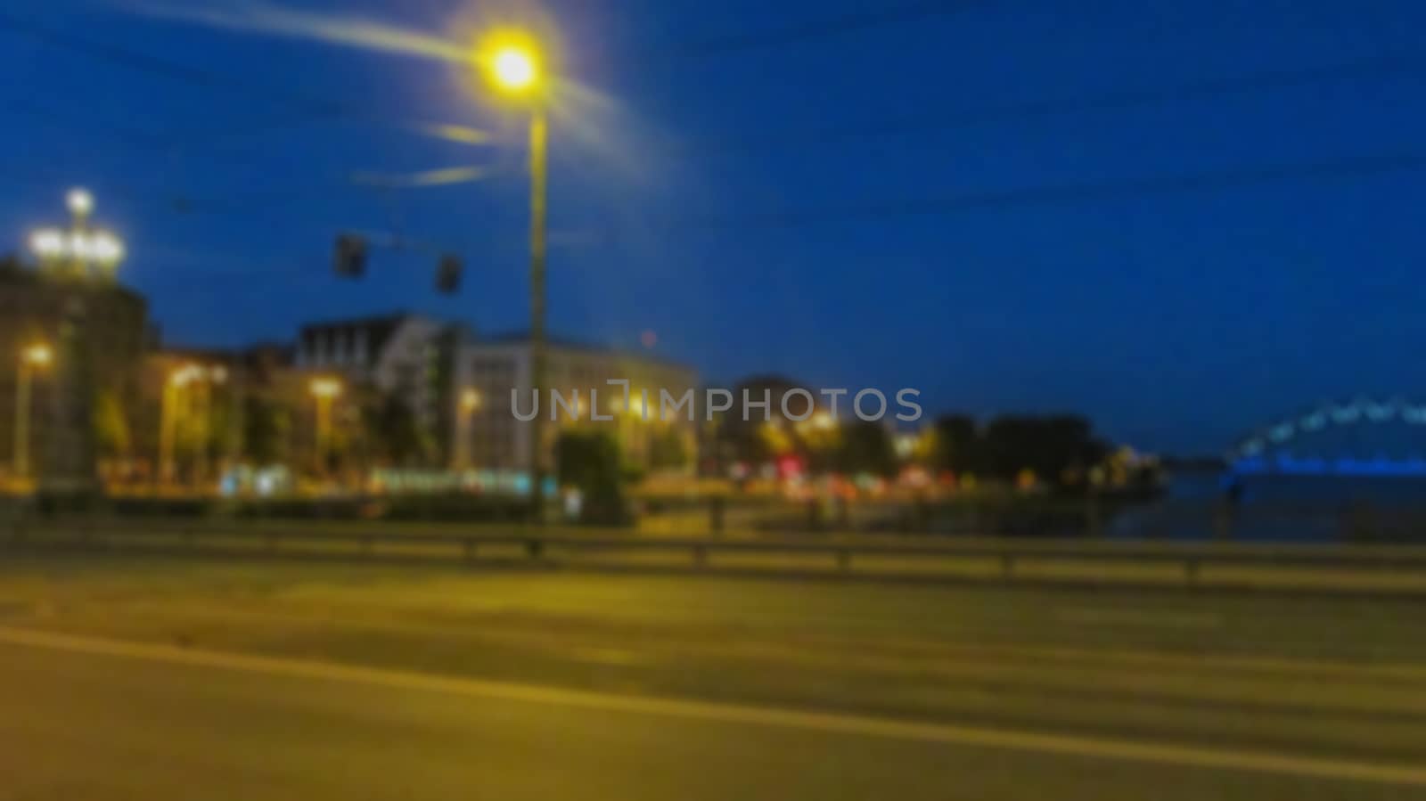Night city. Creative theme with blur and bokeh.
 by Grommik