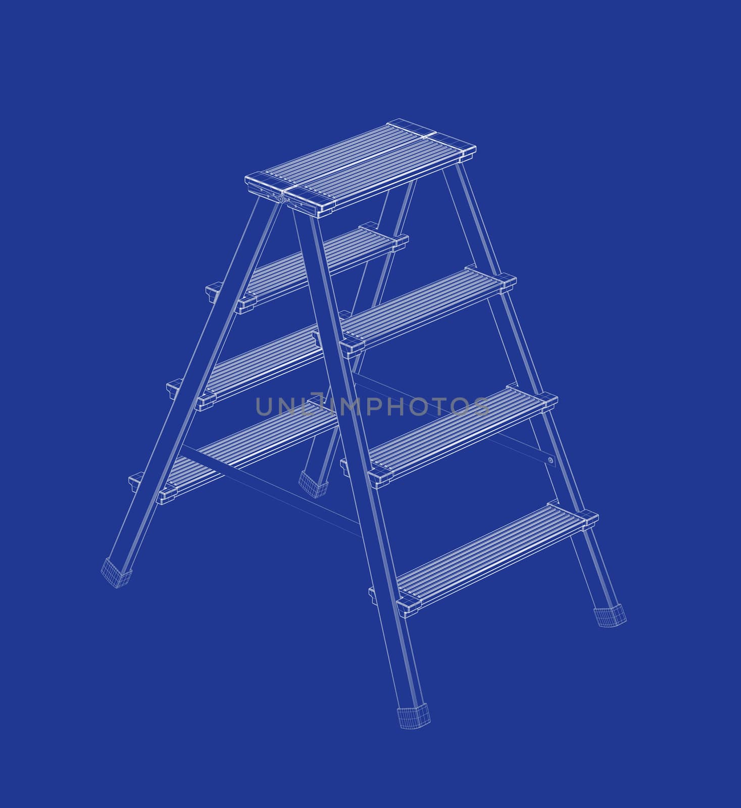 3d model of ladder by magraphics