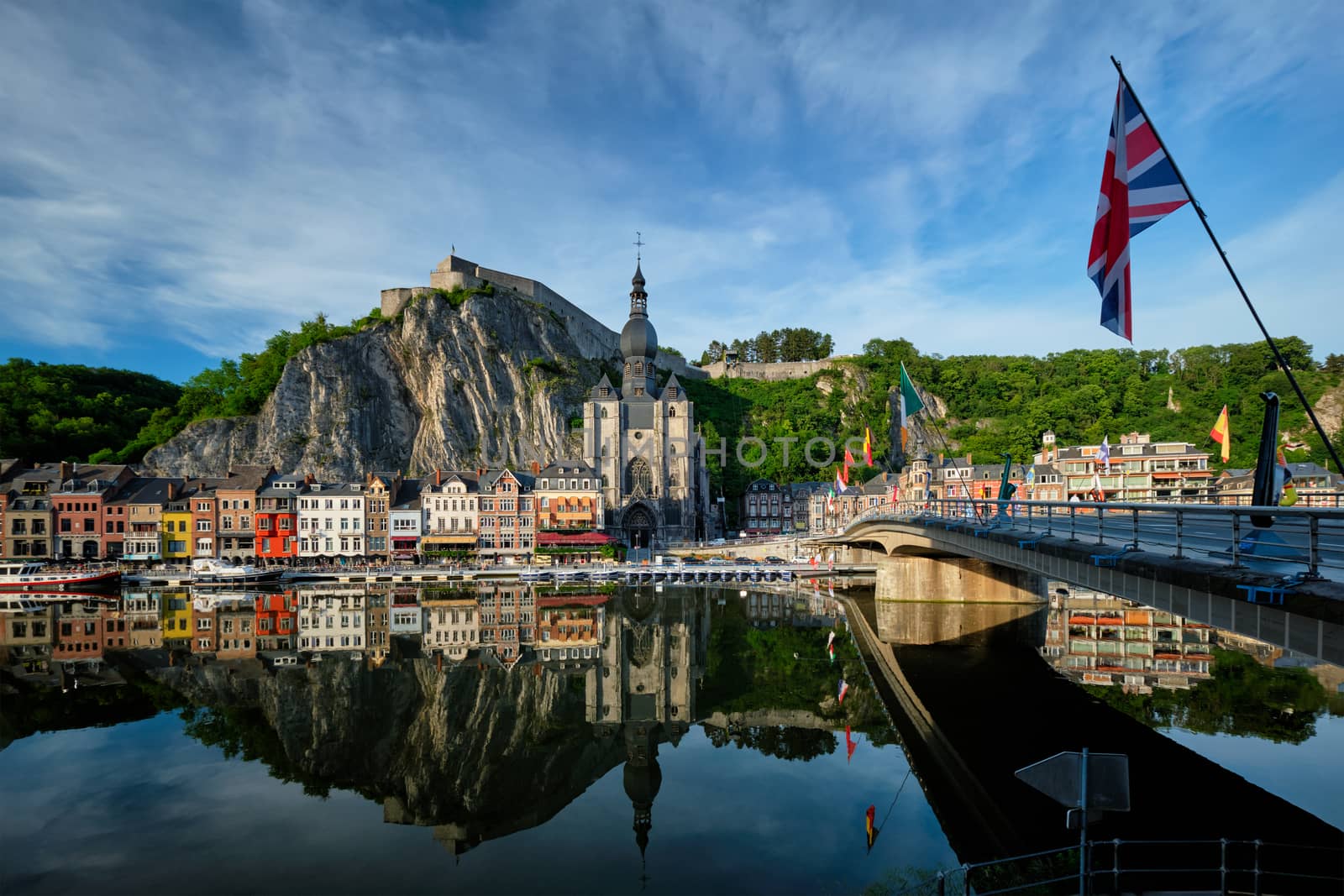 View of picturesque Dinant town. Belgium by dimol