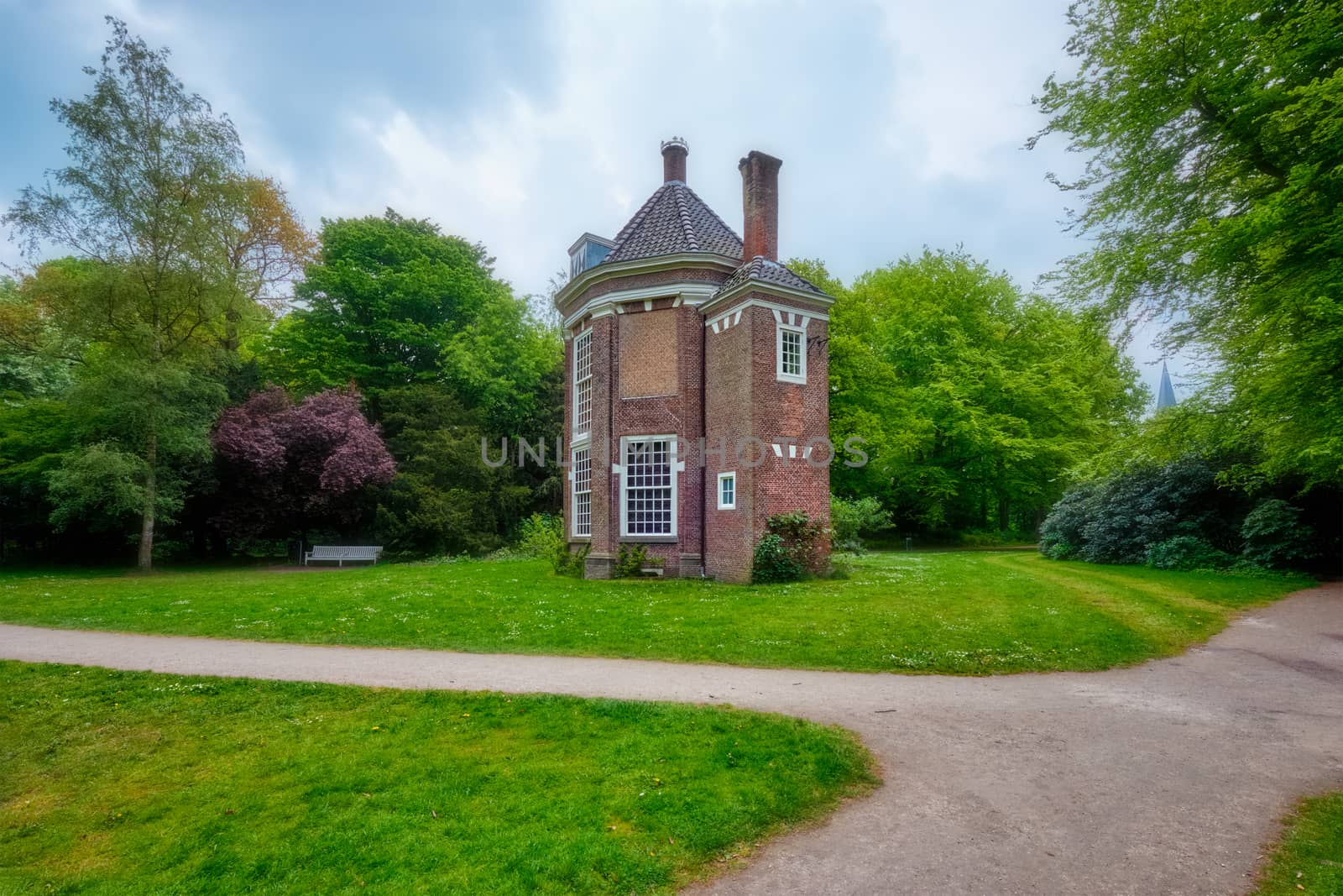 17th century tea house theeuis in Park Arendsdorp, The Hague, Netherlands by dimol