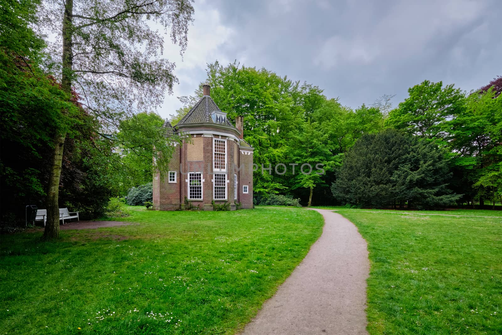 17th century tea house theeuis in Park Arendsdorp, The Hague, Netherlands by dimol