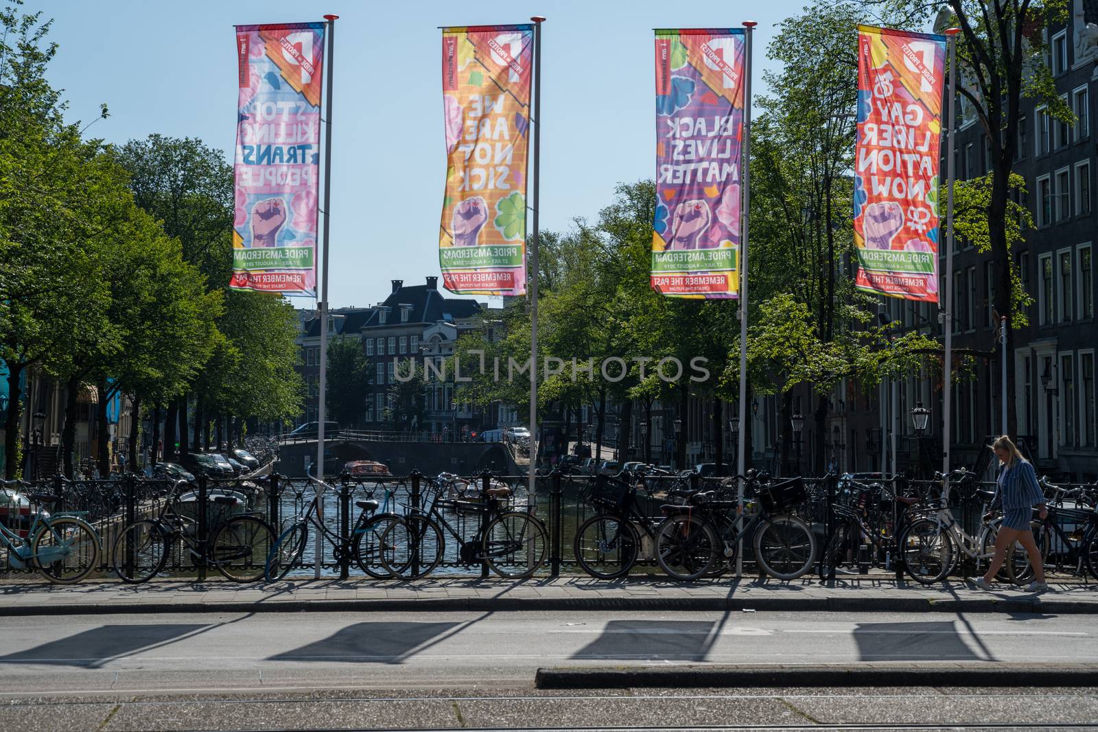 Protest Flags Fly in Amsterdam by jfbenning