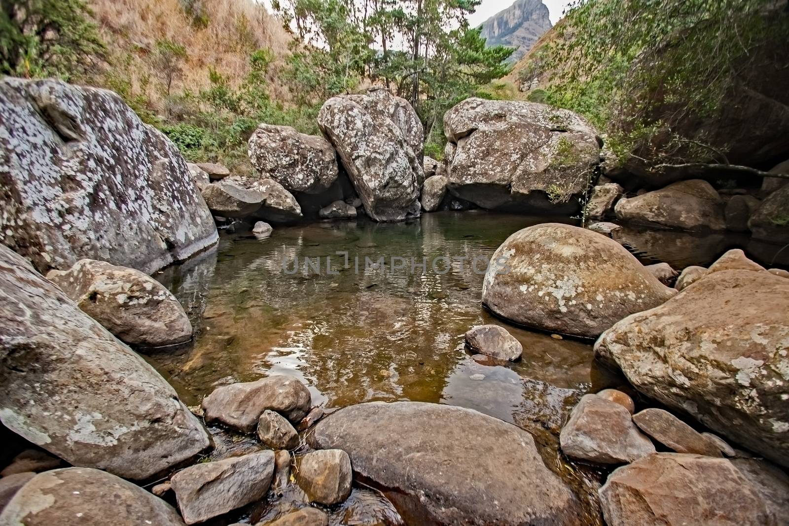 The Mahai River in Royal Natal National Park. KwaZulu-Natal. South Africa