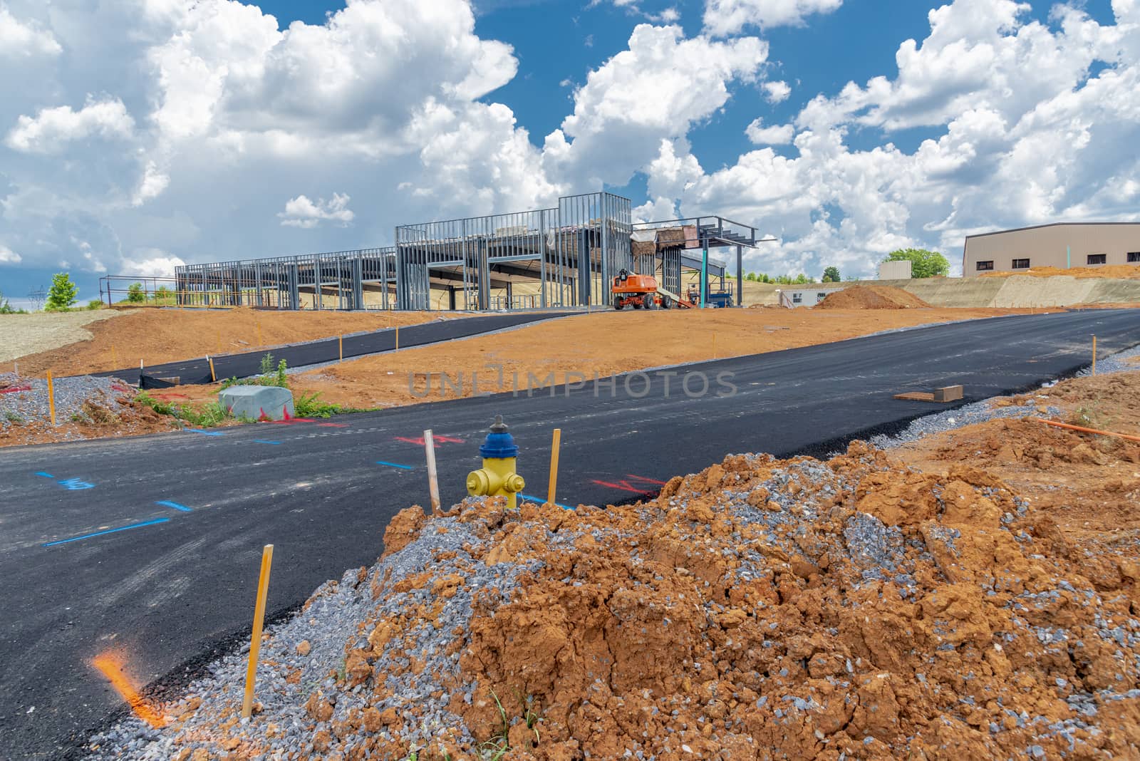New Commercial Construction Job Site by stockbuster1