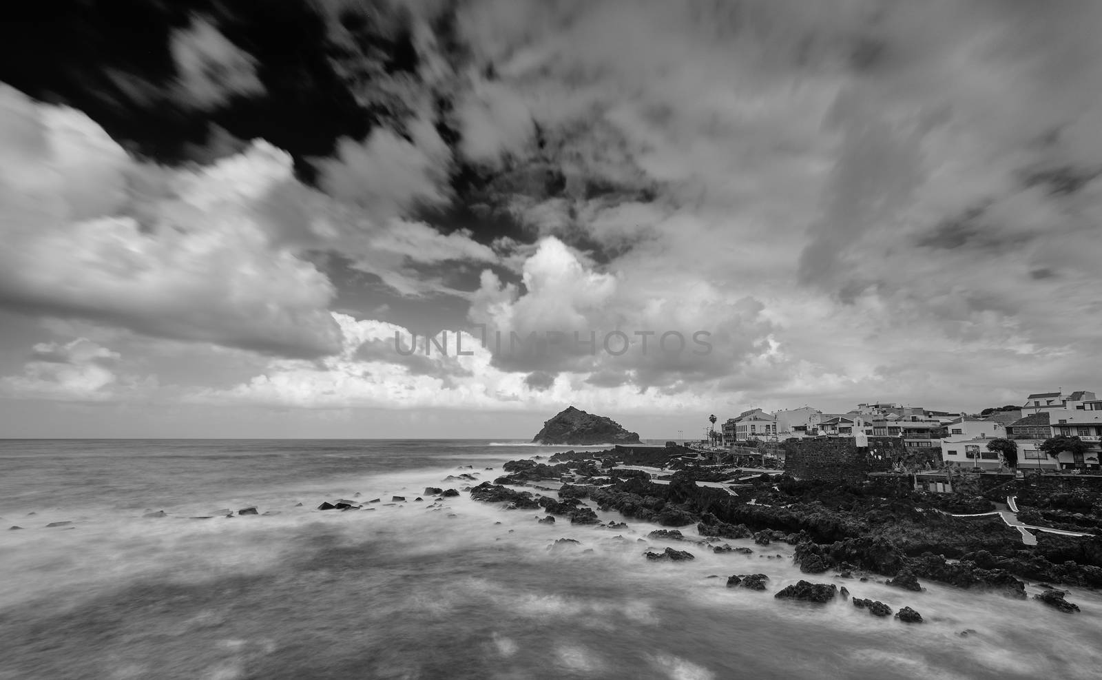 The village Garachico on the canary island tenerife