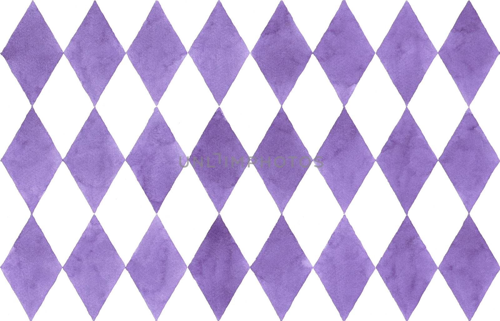 purple diamond-shaped quadrangle background, Watercolor hand painting, Halloween concept.