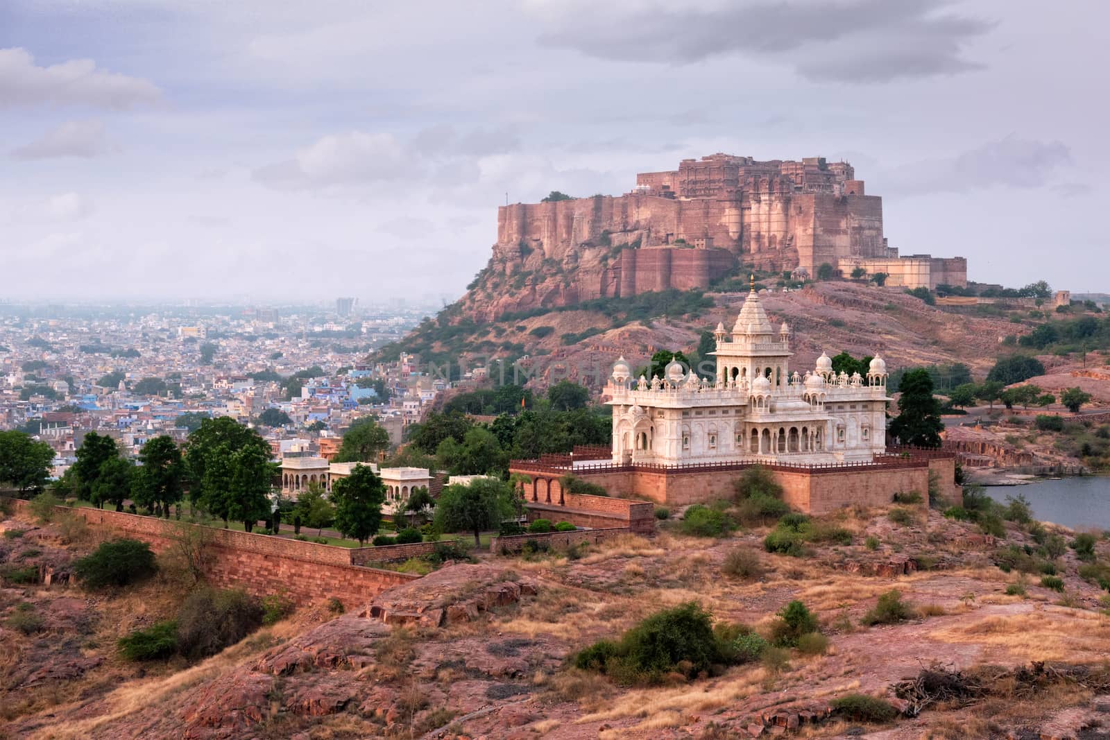 Jaswanth Thada mausoleum, Jodhpur, Rajasthan, India by dimol