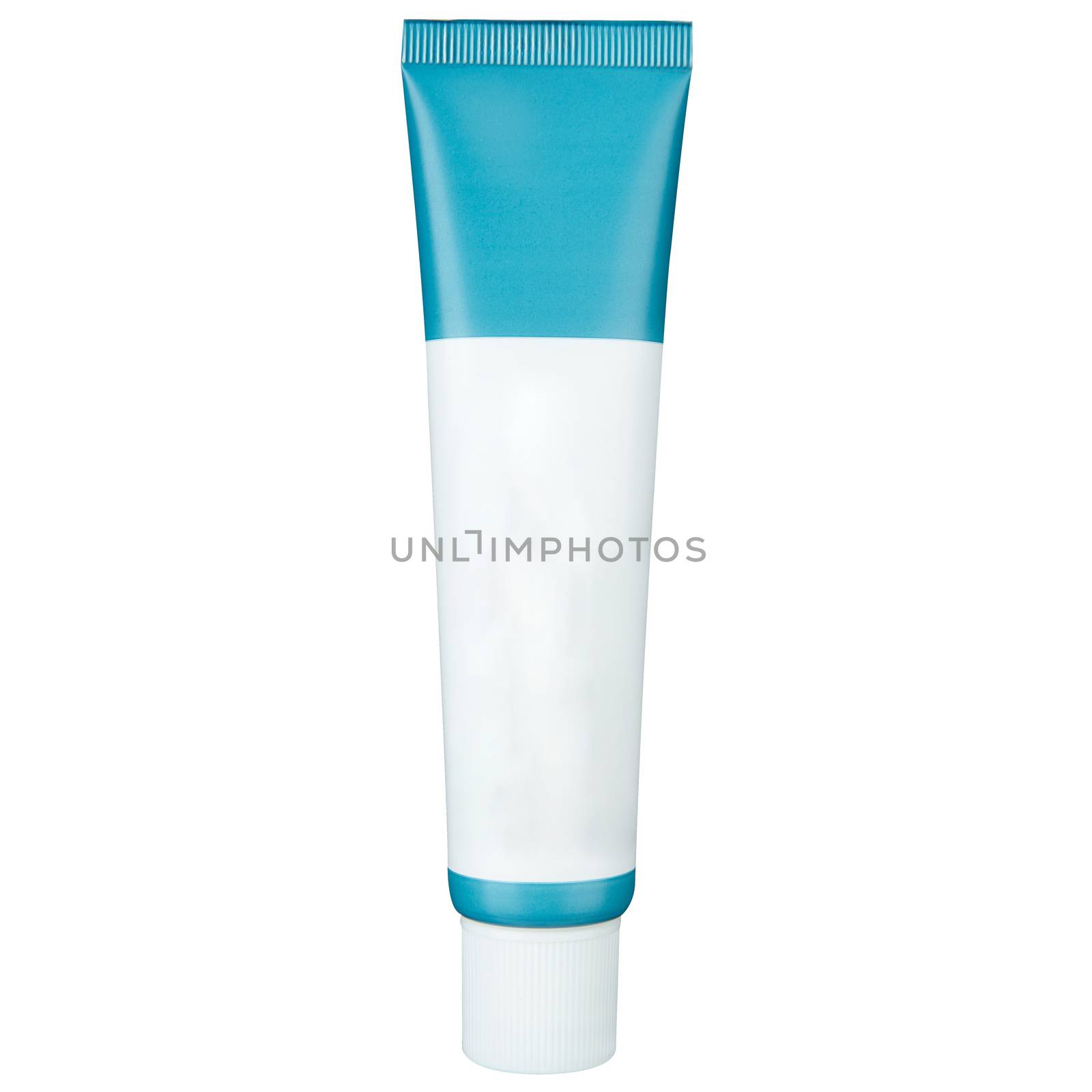 Cosmetic tube isolated on white background