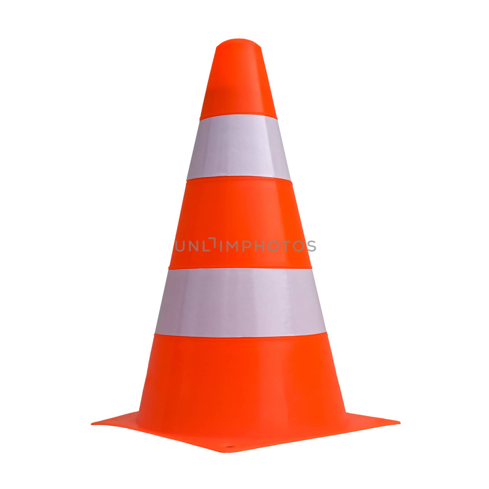 traffic cone sign isolated over white by claudiodivizia
