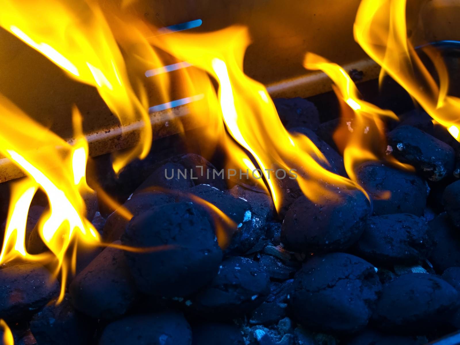 Barbecue grill close up. by GraffiTimi