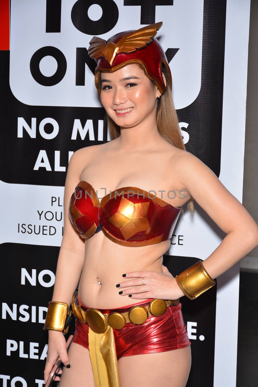 PASIG, PH - FEB. 1: Darna super heroine at Love, Cars, Babes 6 car show on February 1, 2020 in Metrotent Convention Center, Pasig, Philippines.