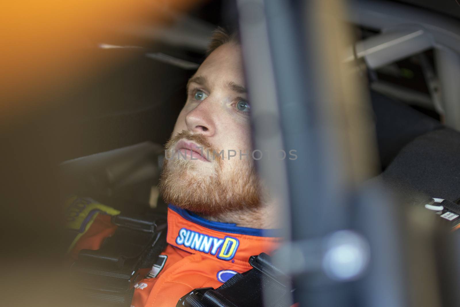 Chris Buescher (17) takes to the track to practice for the FanShield 500 at Phoenix Raceway in Avondale, Arizona.