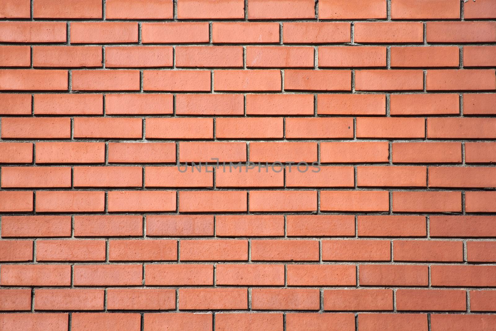 Modern new large red brick wall texture background