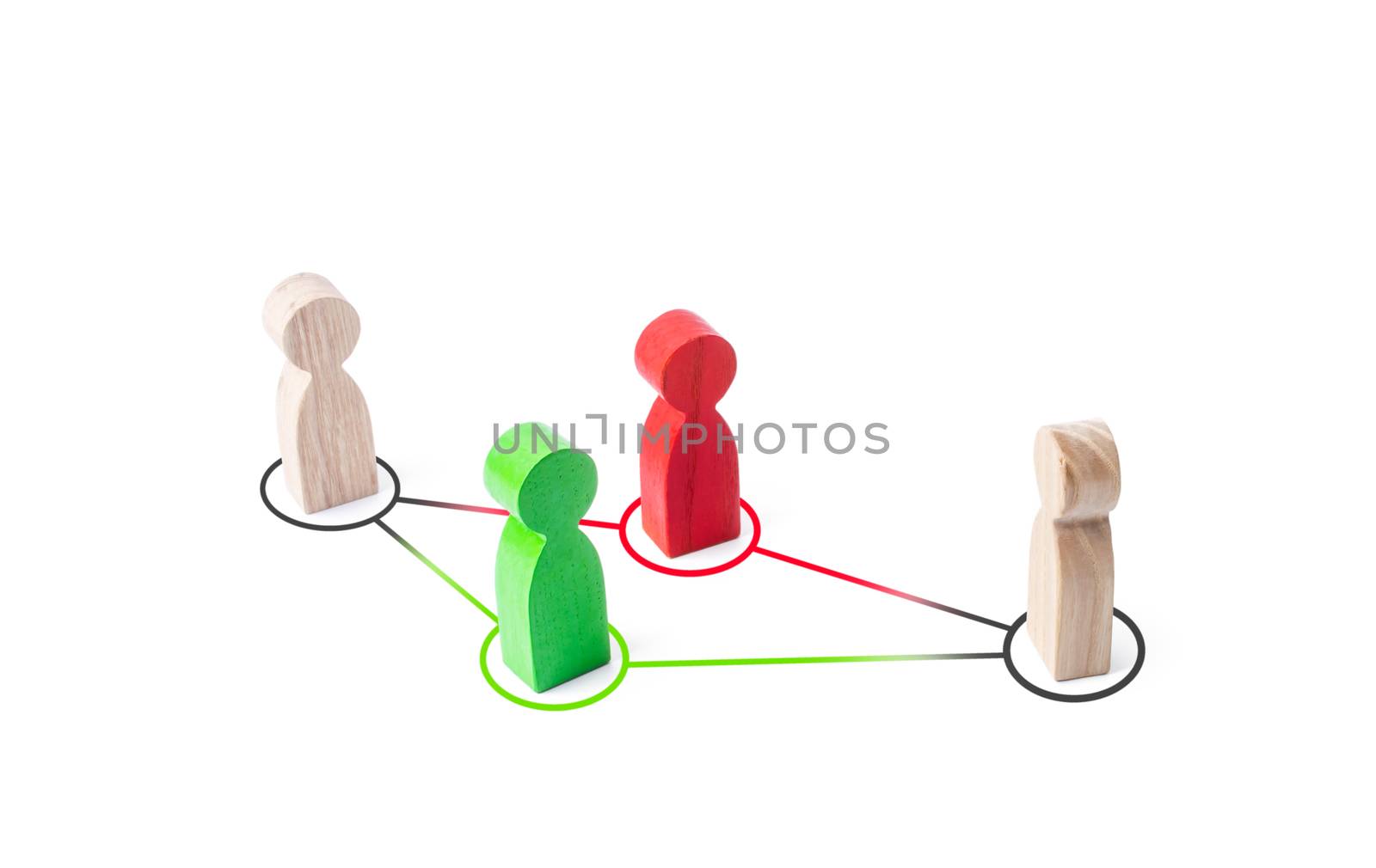 Two people choose the best intermediary. Communication, arbiter in a business agreement. Trusted person, trustee. Notary, lawyer services. Negotiations communicator. Advisor consultant. Truth and lies