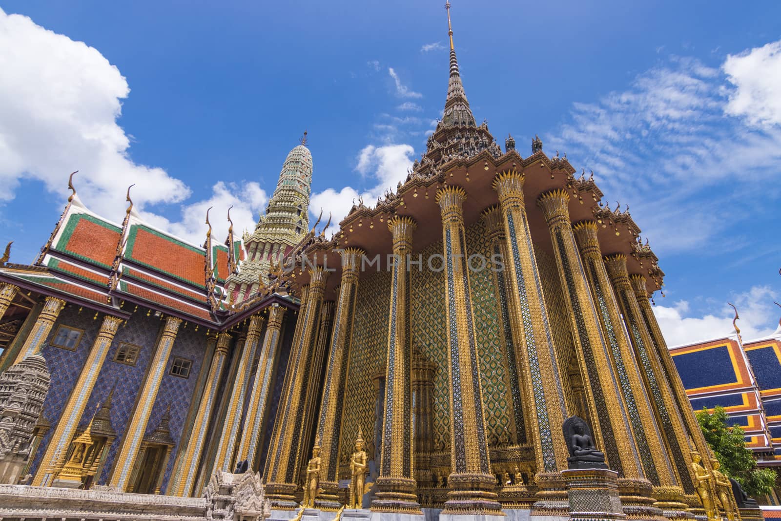 Wat Phra Kaew, Thailand Temple of the Emerald Buddha (officially known as Wat Phra Sri Rattana Satsadaram is regarded as the most important Buddhist temple in Thailand