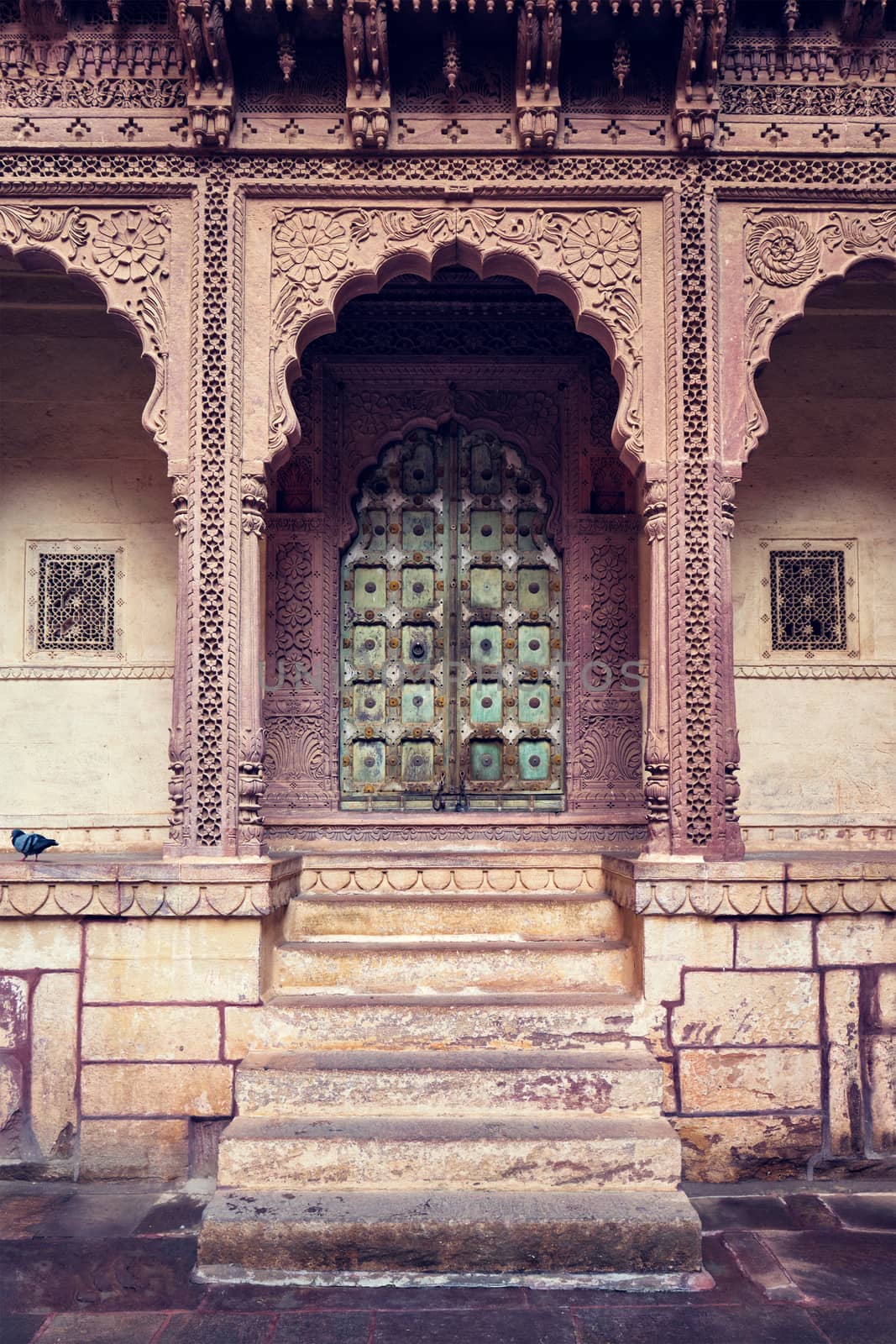 Arched gateway in Mehrangarh fort. Jodhpur, Rajasthan, India by dimol
