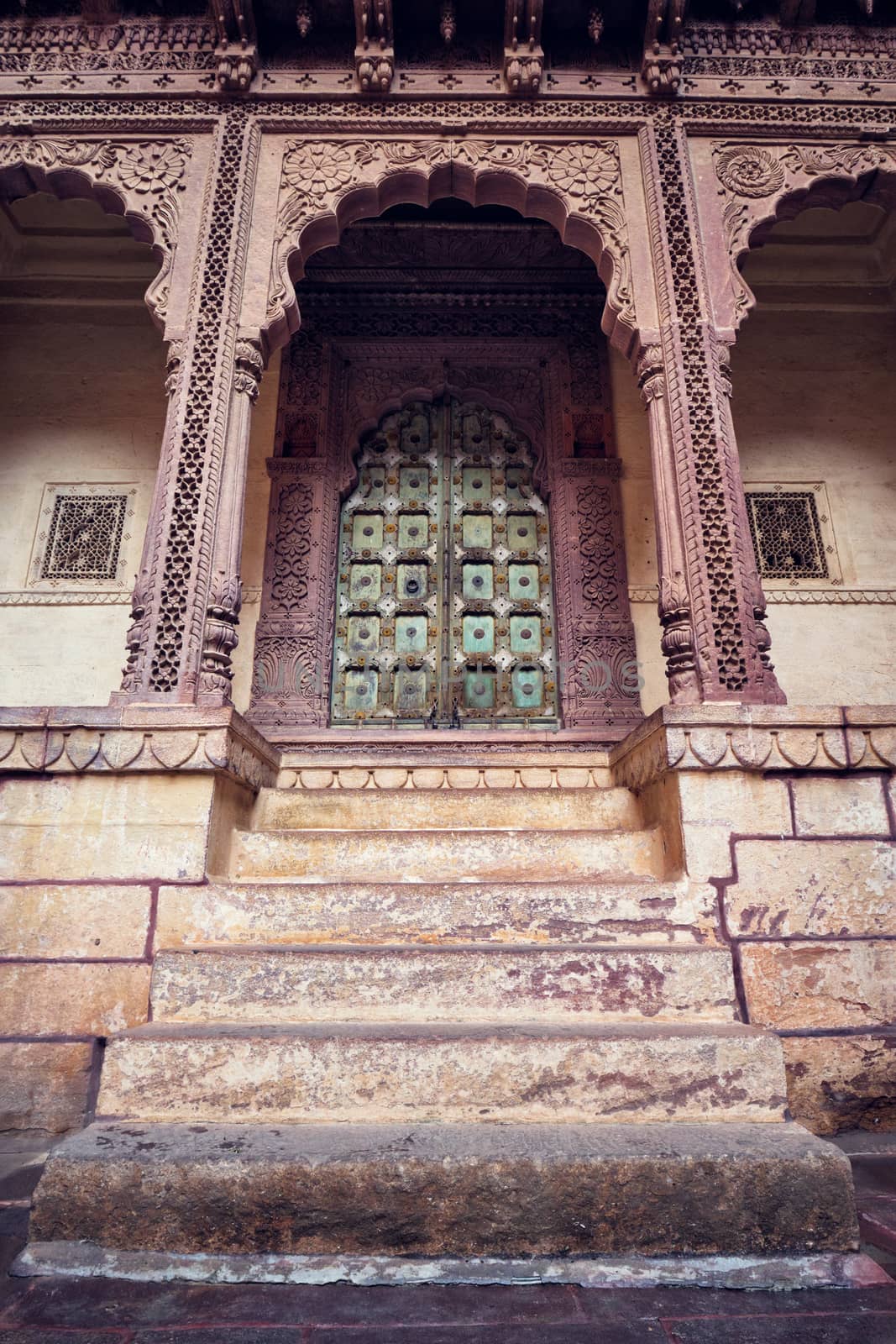 Arched gateway in Mehrangarh fort. Jodhpur, Rajasthan, India by dimol