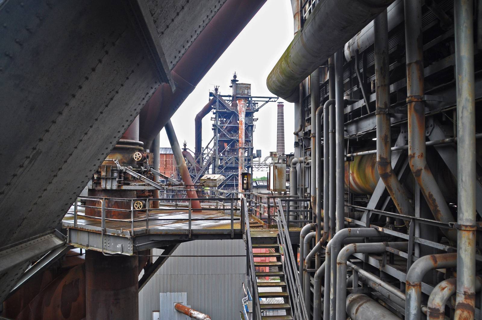 Former industry in Duisburg, Germany: Blast furnaces.