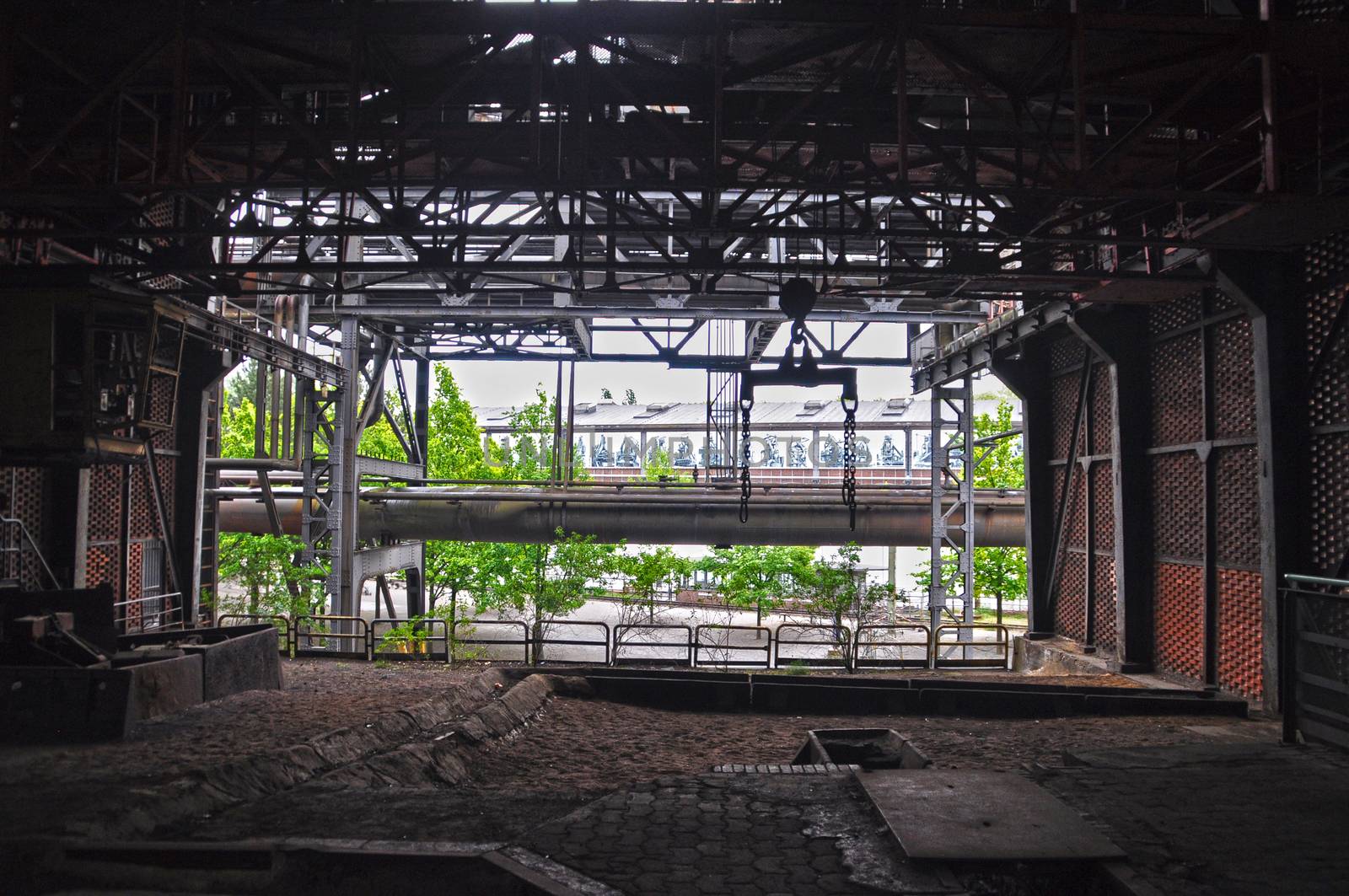 Former industry in Duisburg, Germany: Blast furnaces.