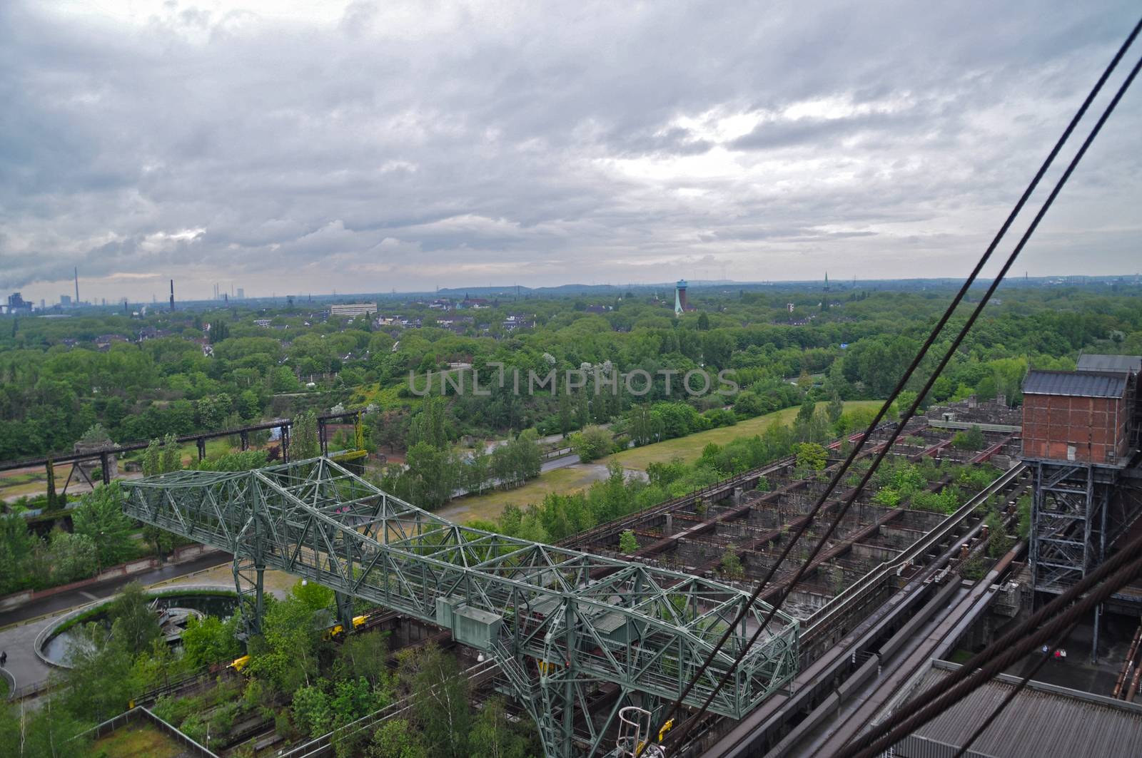 View on former industry in Duisburg, Germany.