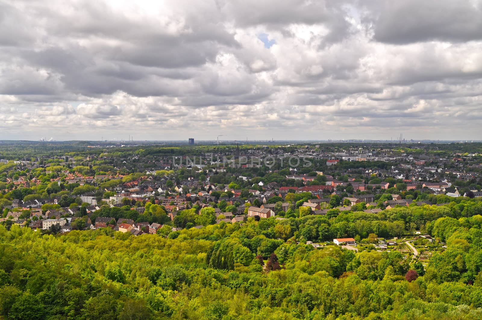View on the city of Oberhausen, Germany. by Capos