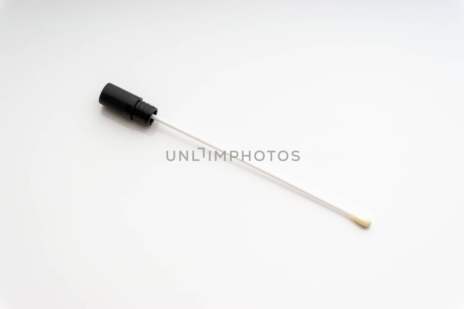 Medical swab on white background. Healthcare dan Copy Space concept