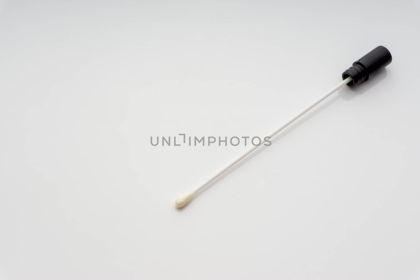Medical swab on white background by silverwings