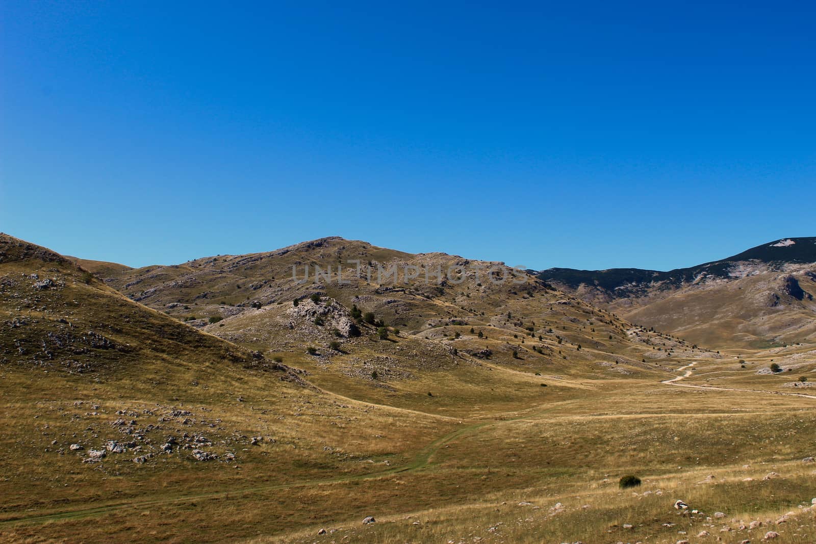 Landscape of Bjelasnica mountain. Bjelasnica Mountain in autumn, Bosnia and Herzegovina.