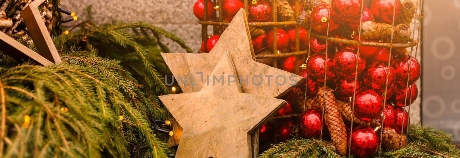 Bright christmas composition with star by Andelov13