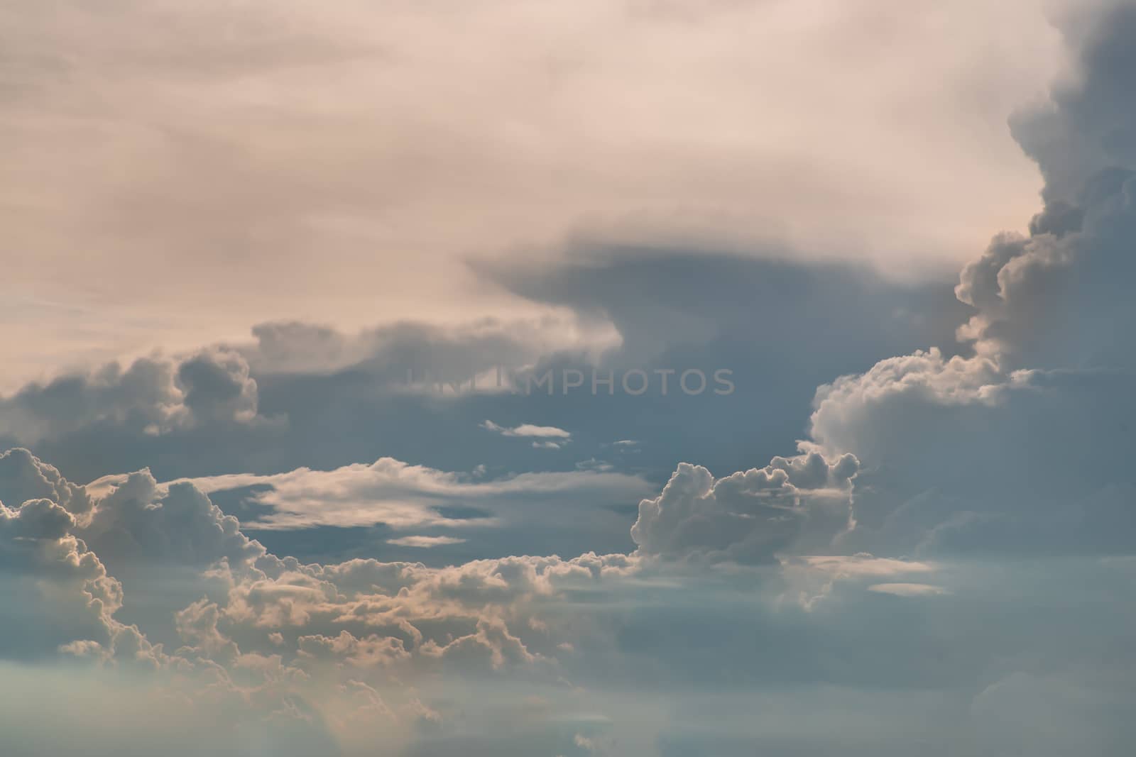 Beautiful sky with clouds background. The softness of the clouds and the brightness of the sky. Light blue background. Relaxing feeling and inspirational. copy space.