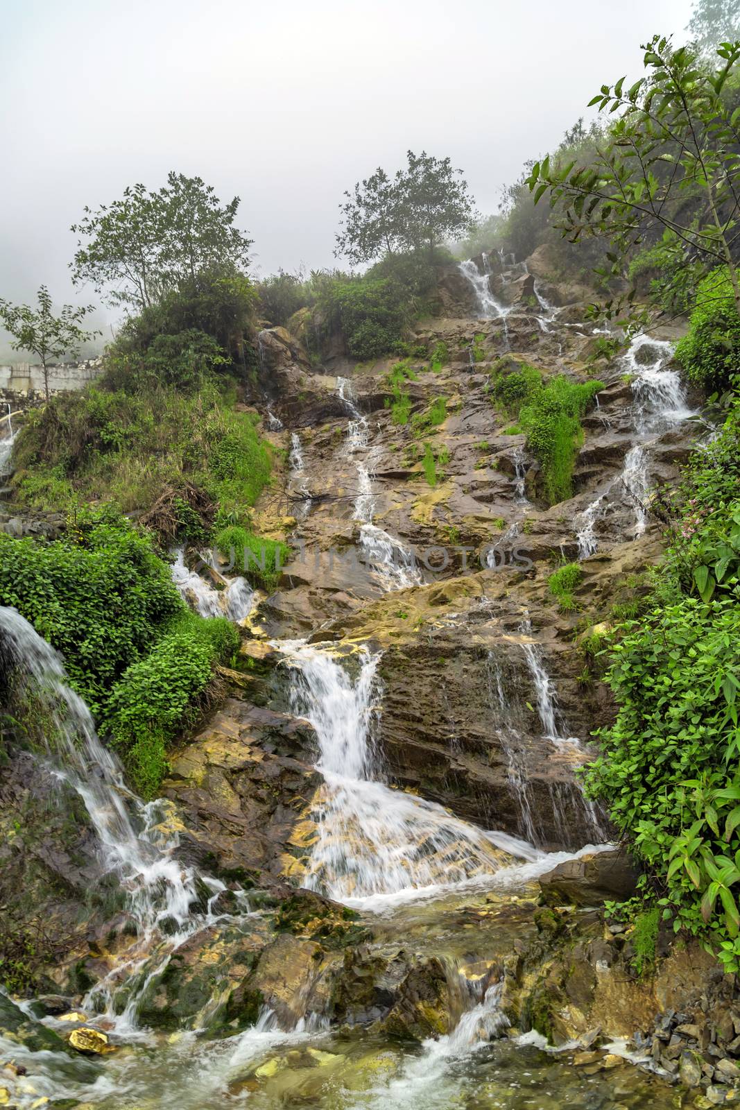 Landscape Waterfall cascade in jungle tropical by Vladyslav