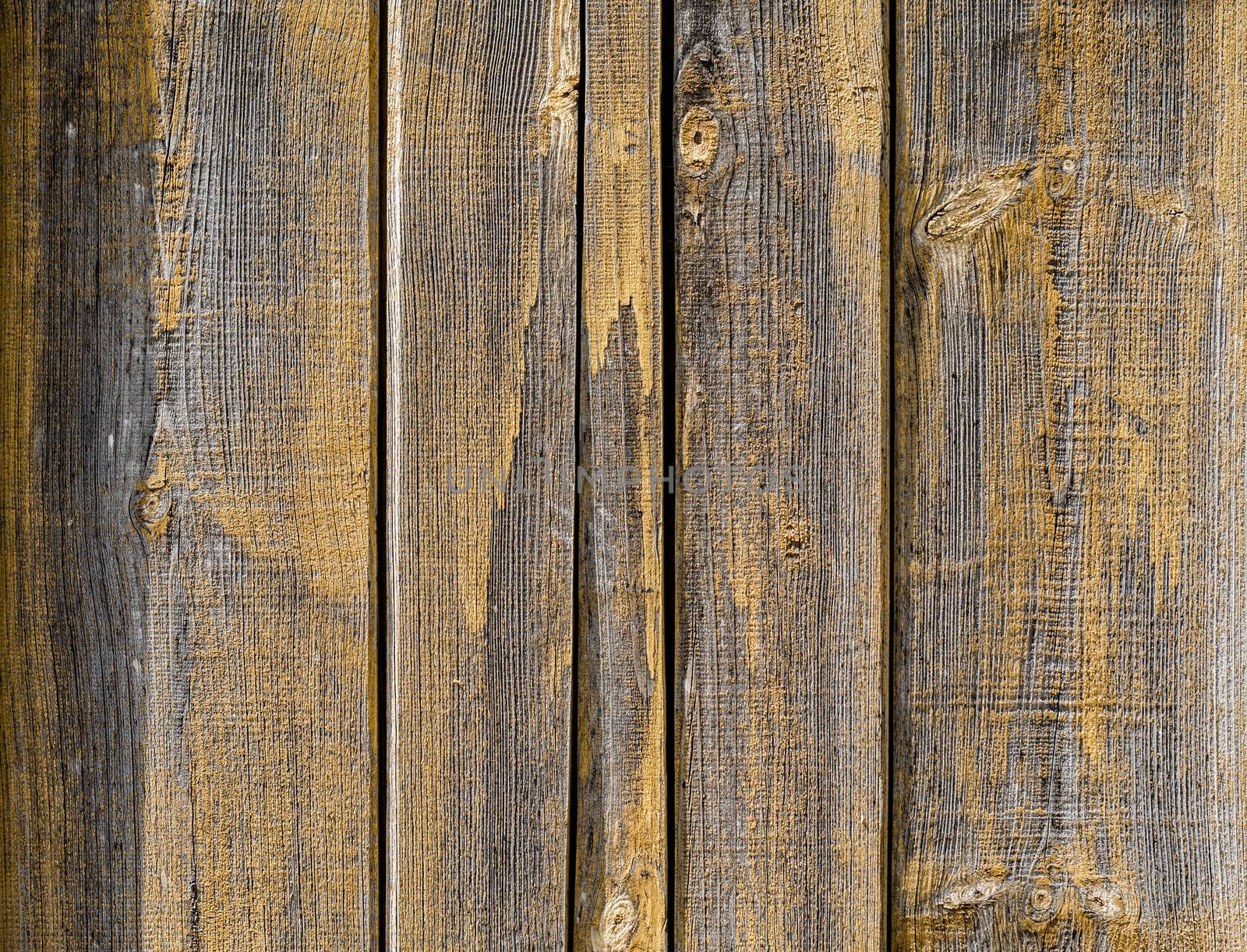 pattern old wooden planks with yellow paint by Gera8th