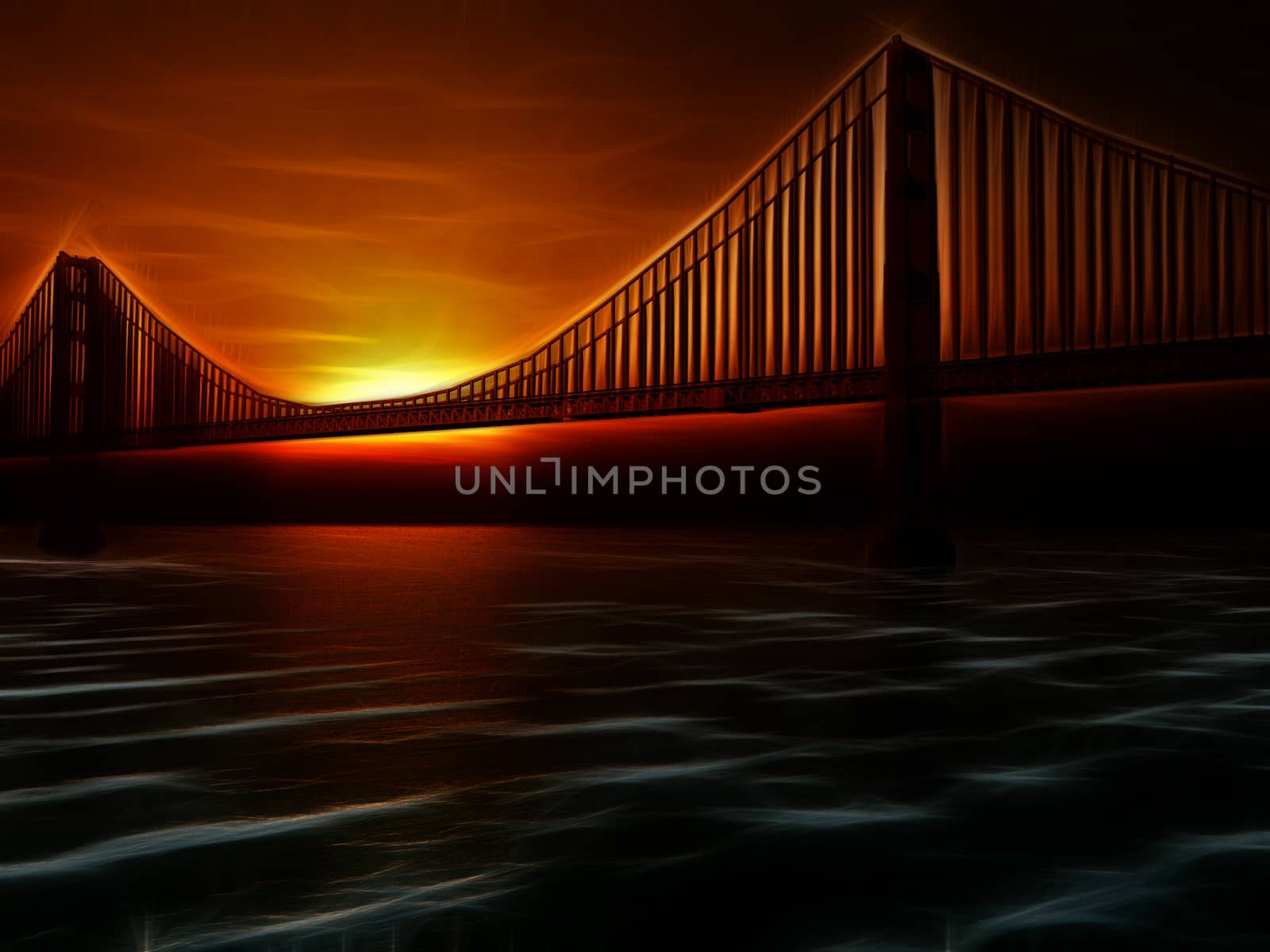 Golden Gate Bridge Illustration by applesstock