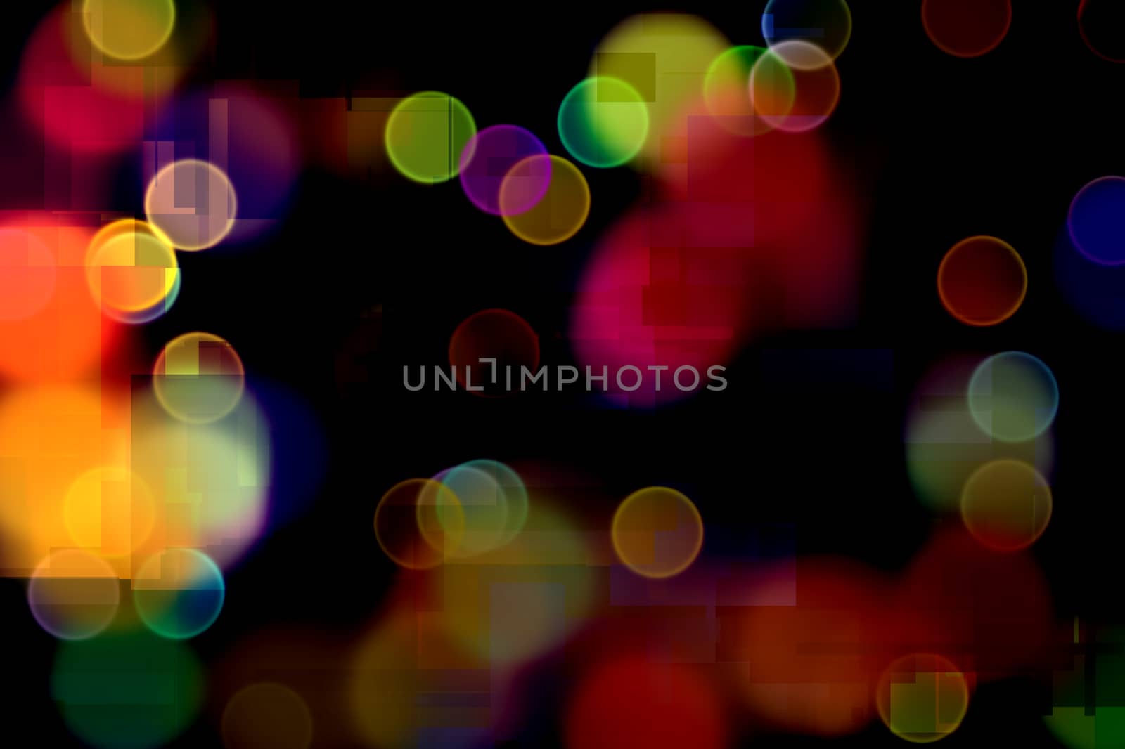 Vivid Bokeh Background. 3D rendering