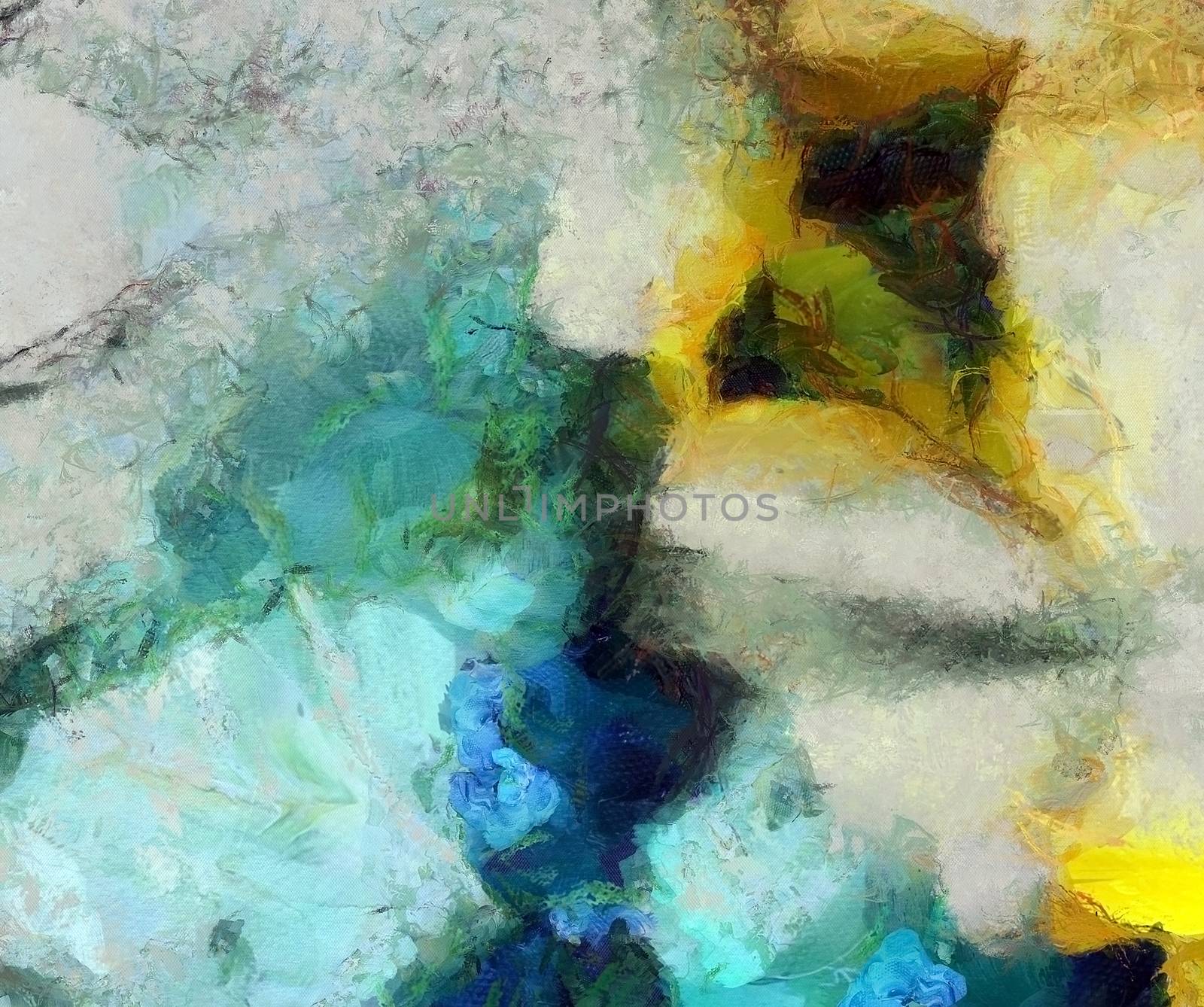 Muted Abstract Painting by applesstock