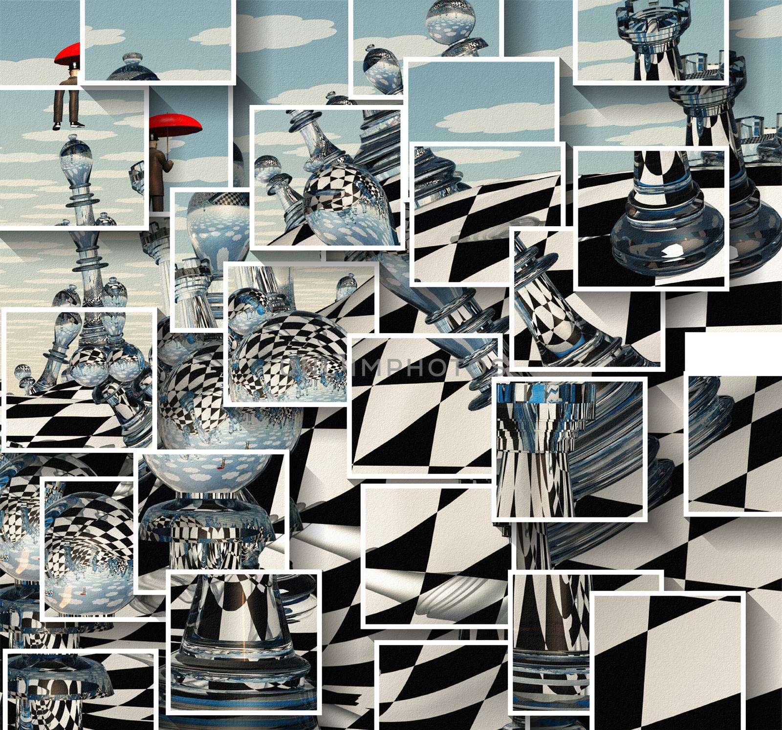 Surreal Chessboard by applesstock