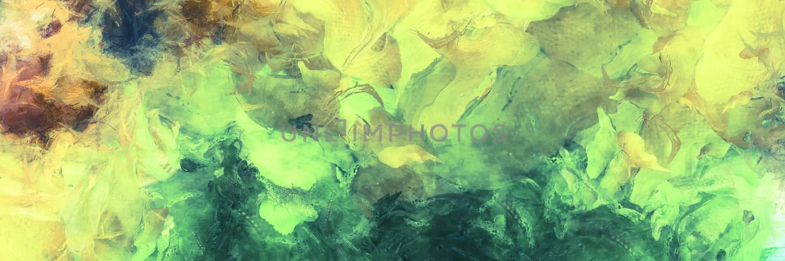 Emerald Abstract Painting by applesstock