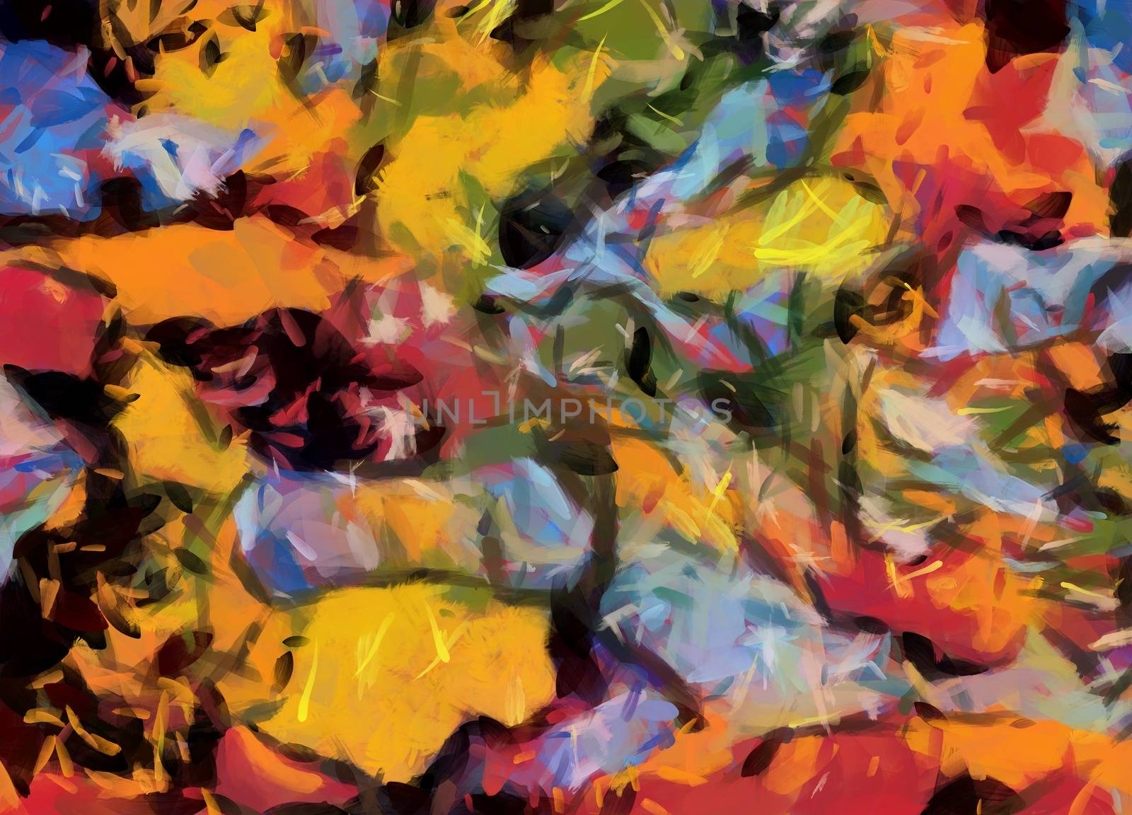 Abstract oil painting by applesstock