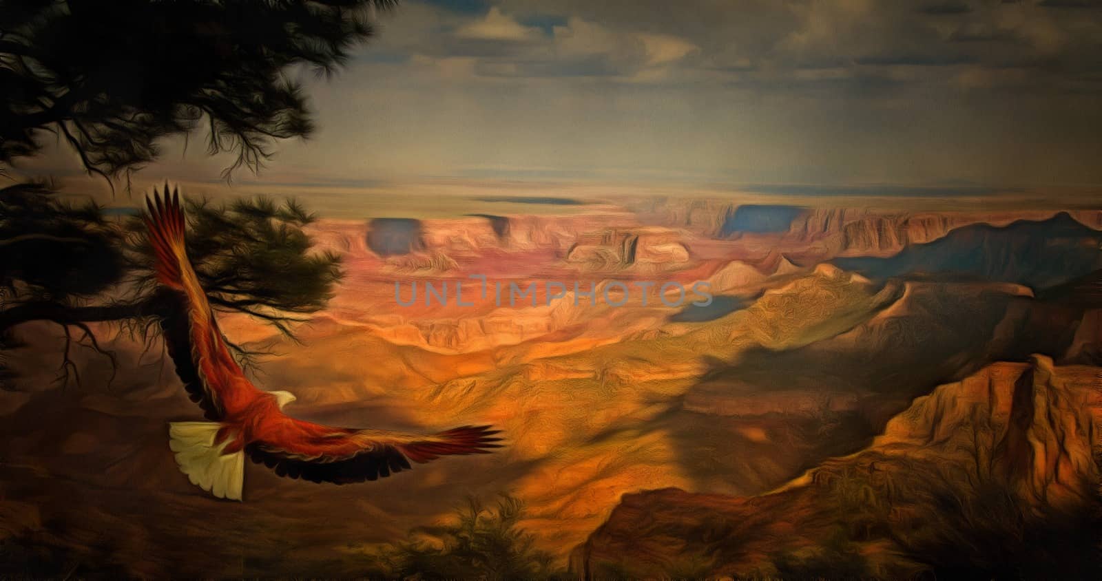 Grand Canyon Eagle by applesstock